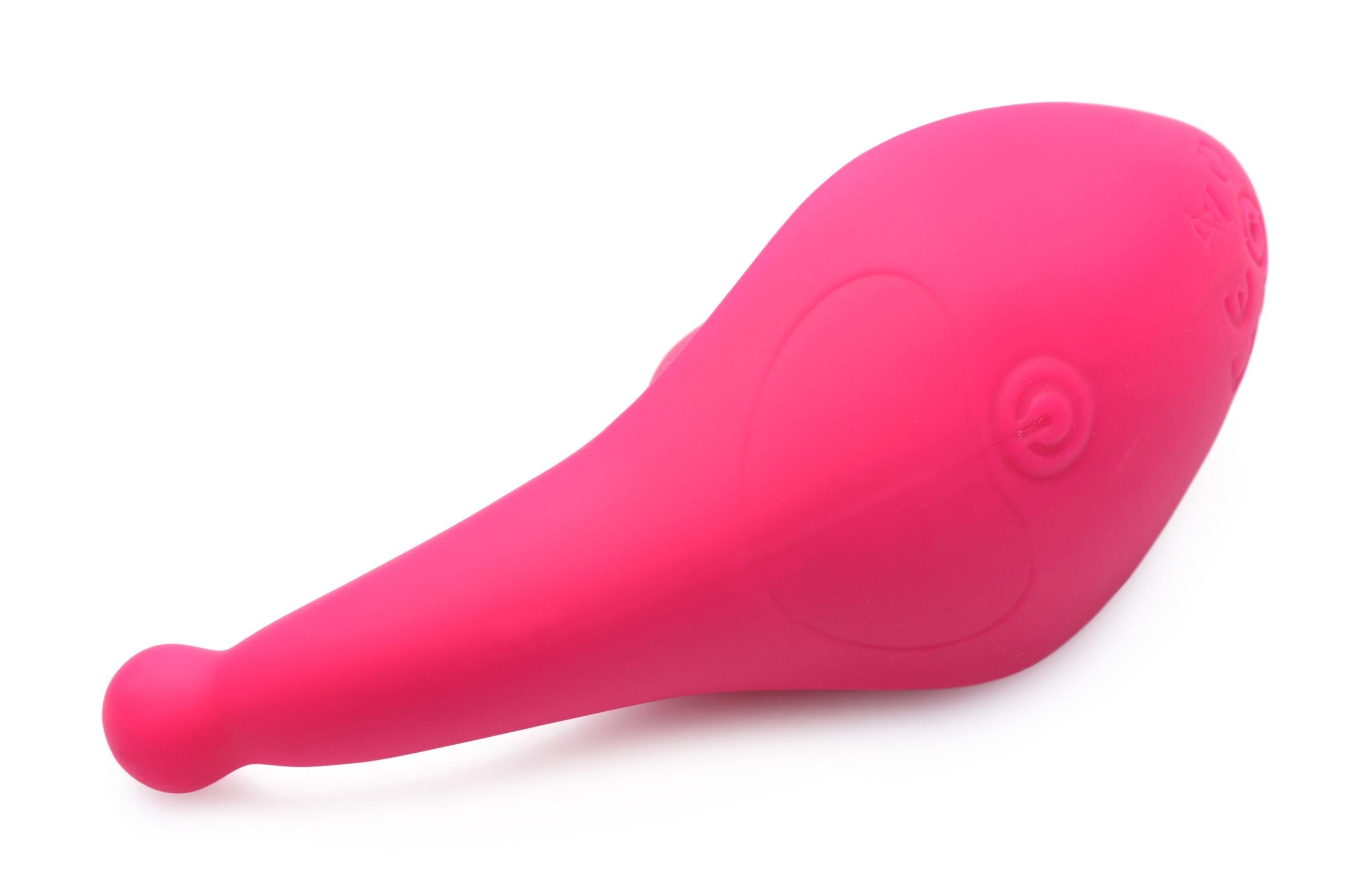 Pink silicone panty vibrator with remote control and voice activation feature