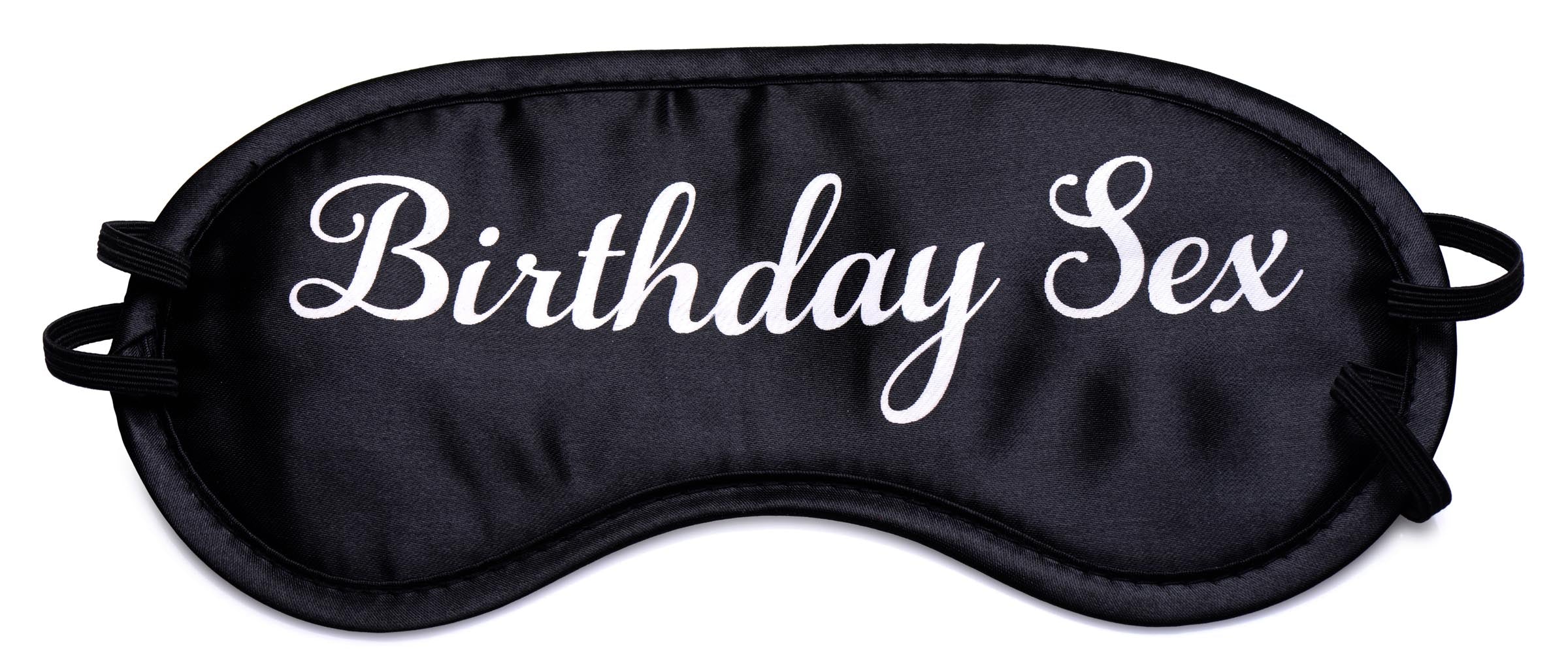 Birthday-themed sleep mask from the Birthday Sex Kit