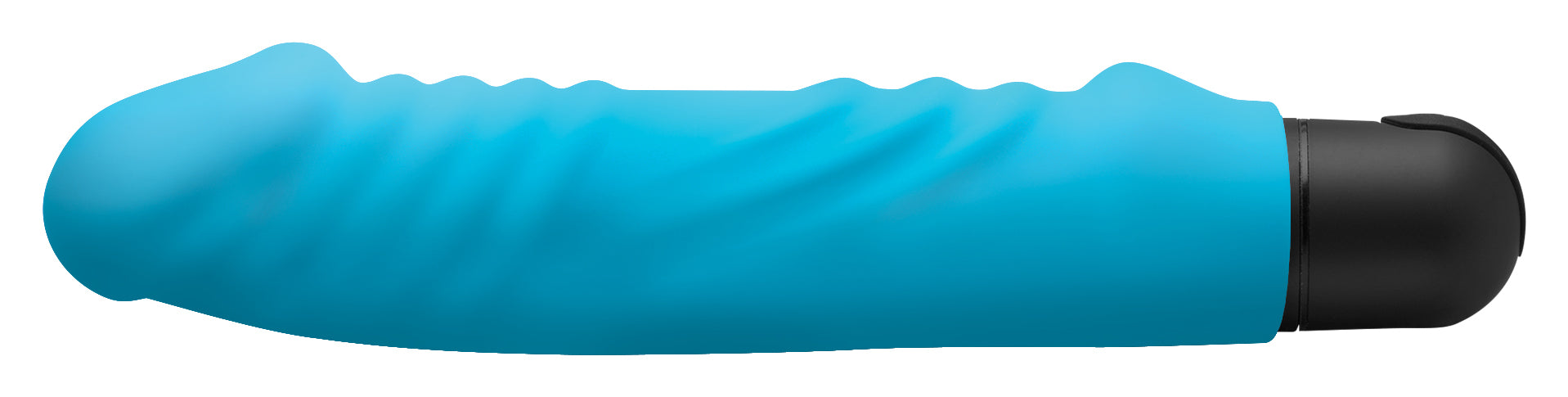 Blue Silicone Sleeve with Handle for Bullet Vibrator