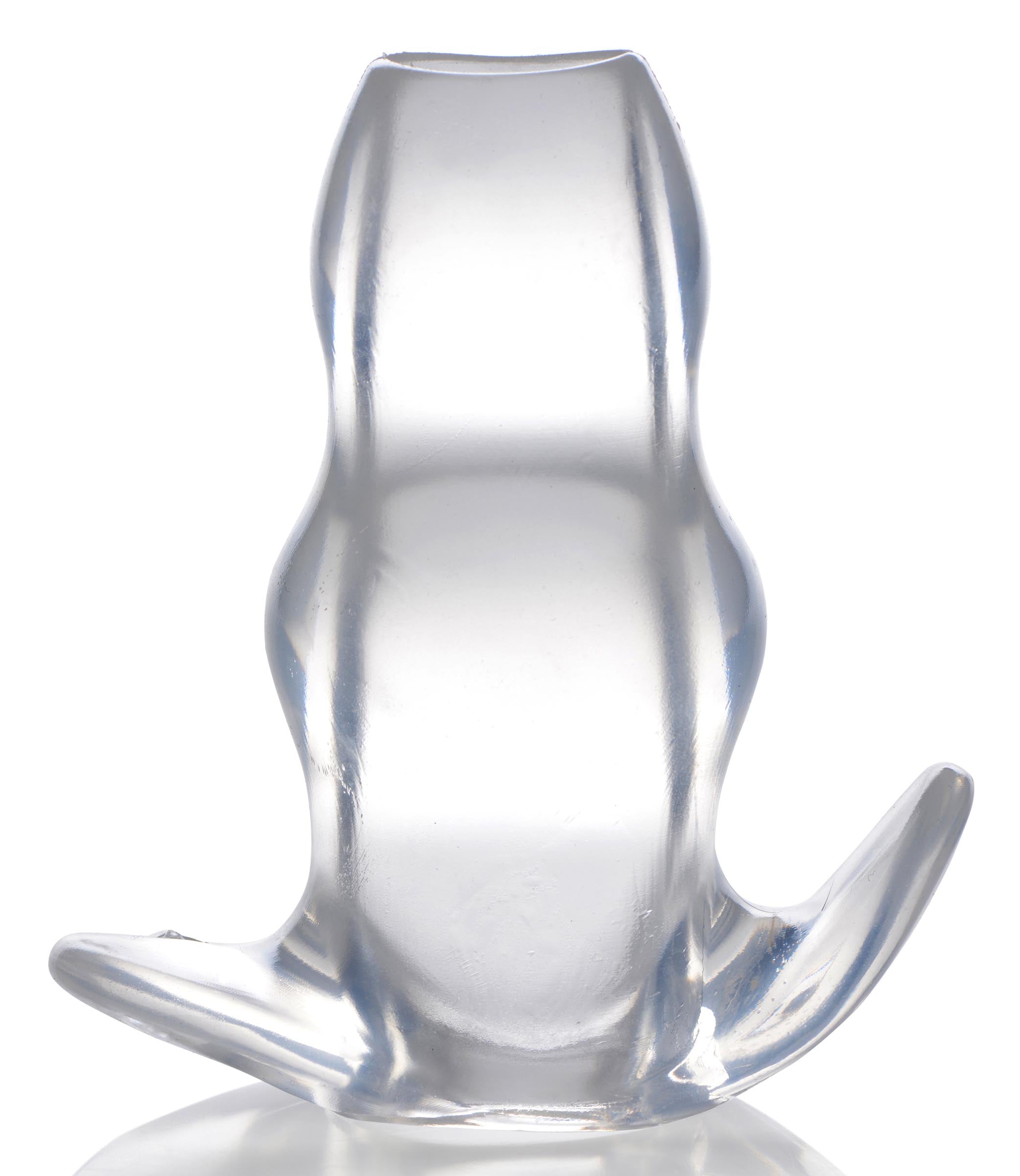 Clear View Hollow Anal Plug on display