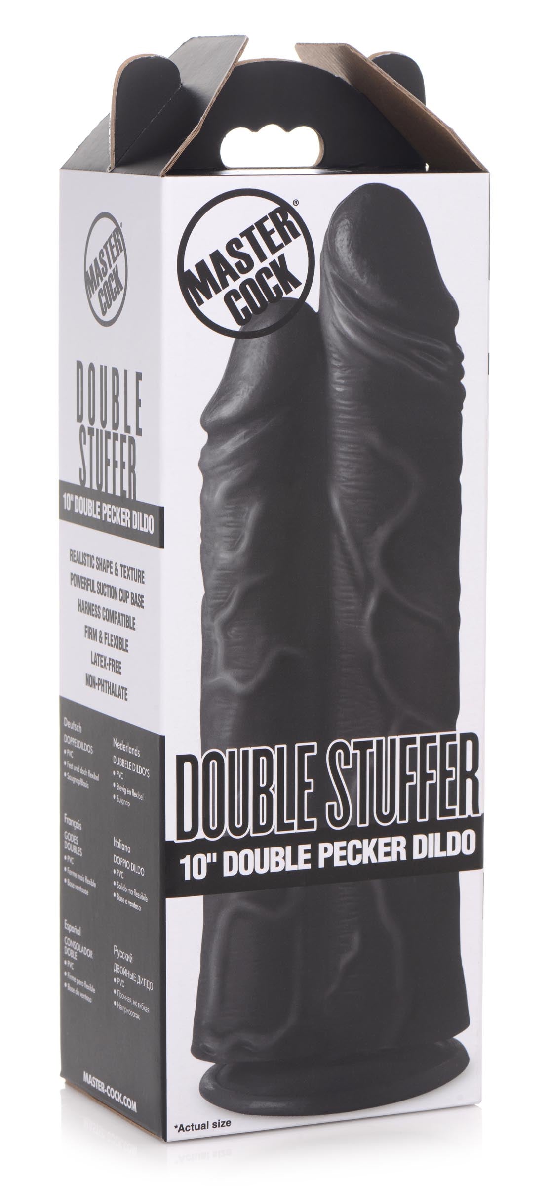 Double Stuffer 10 Inch Dildo featured alone for a clear view