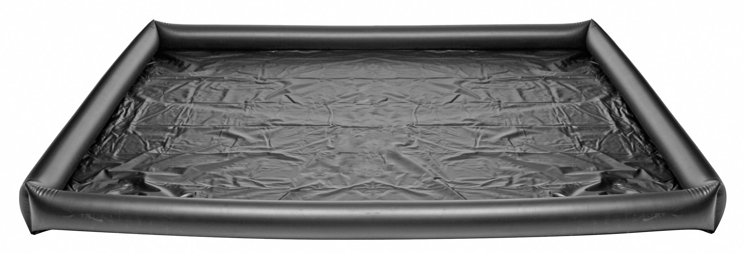 Black tray accessory included in the Nuru Inflatable Massage Sheet Deluxe Kit