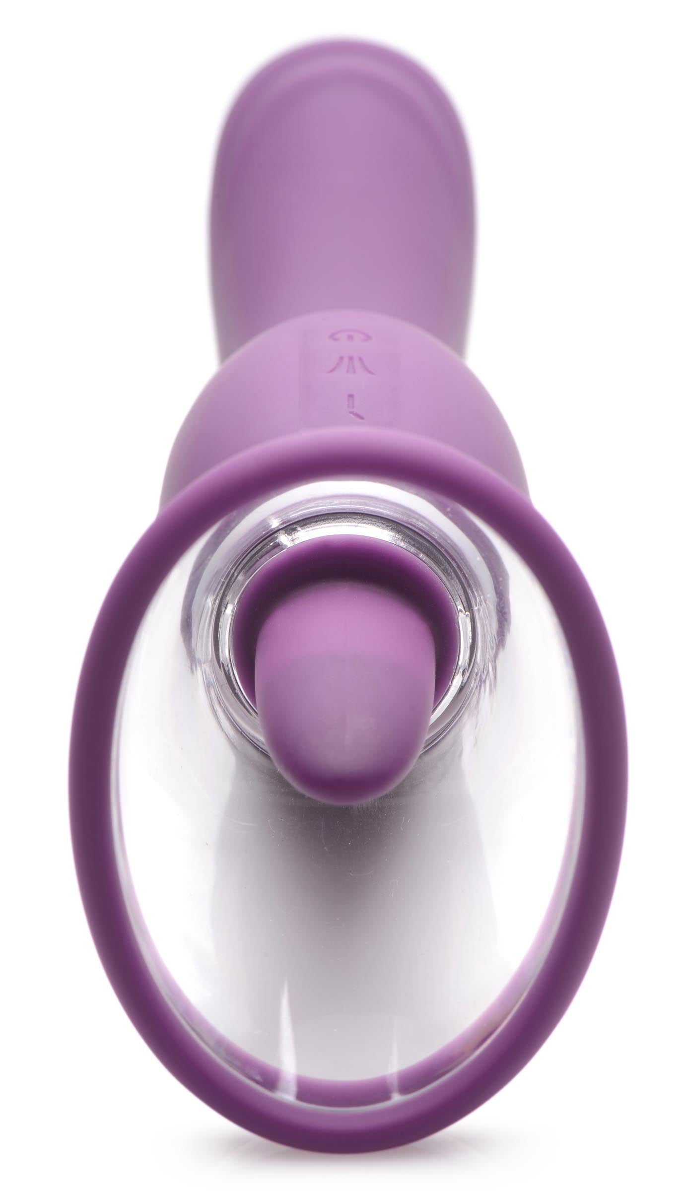 A purple Lickgasm 8x vibrator with a licking and sucking feature