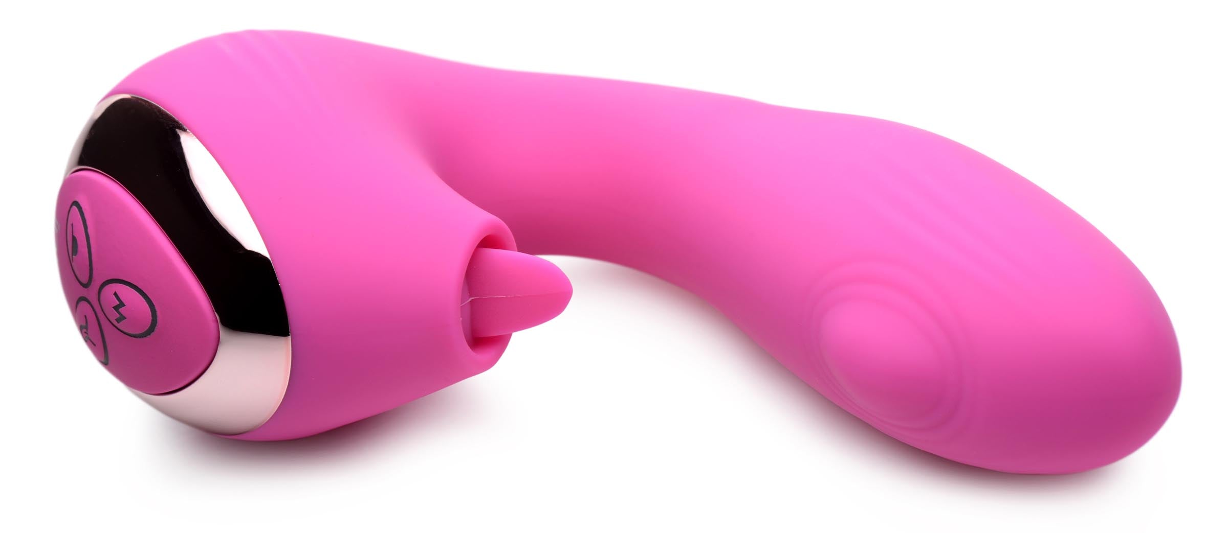 Detailed image of the 10x Licking G-throb Vibrator's realistic features