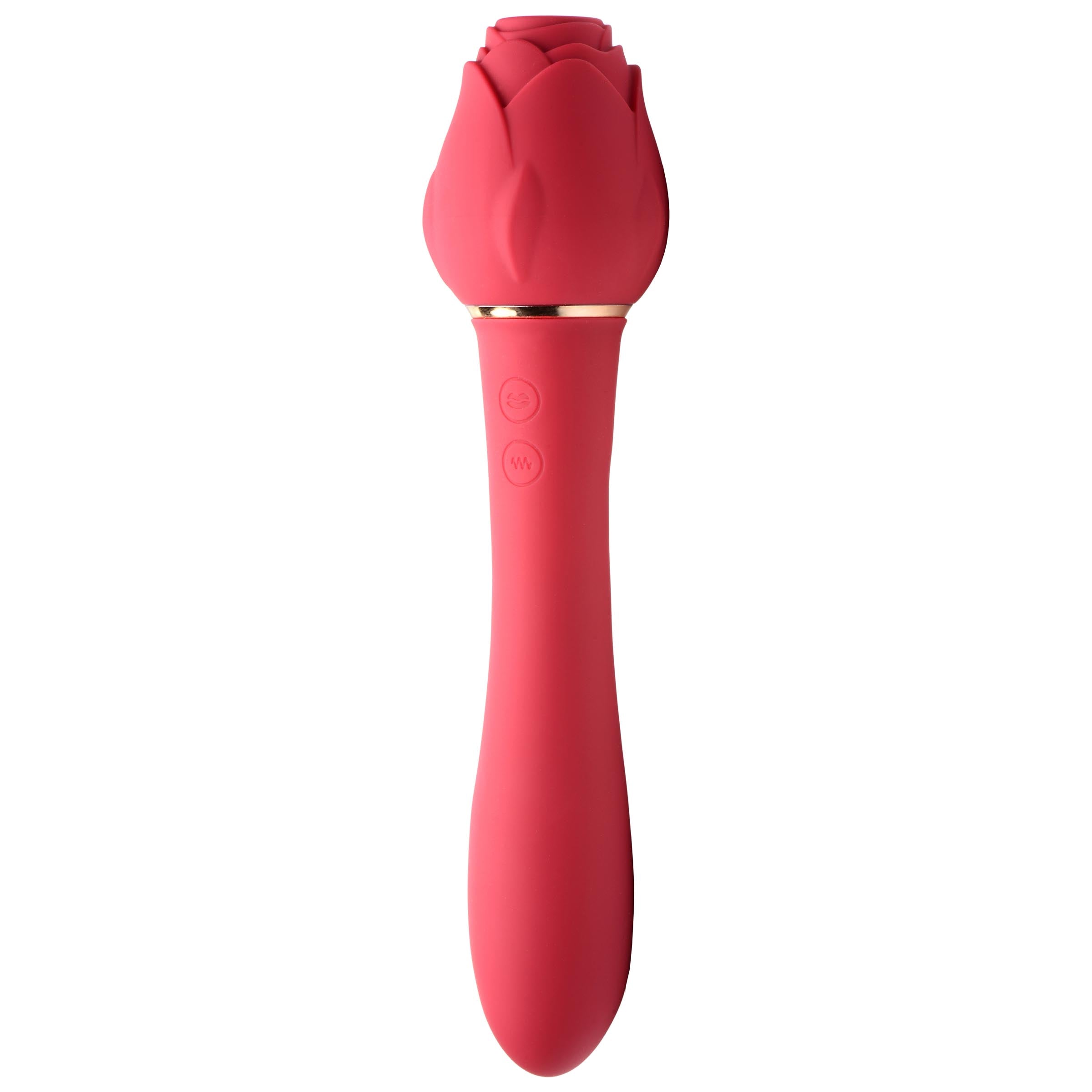 Pink and gold Bloomgasm Sweet Heart Rose Clitoral Suction Vibrator with elegant design