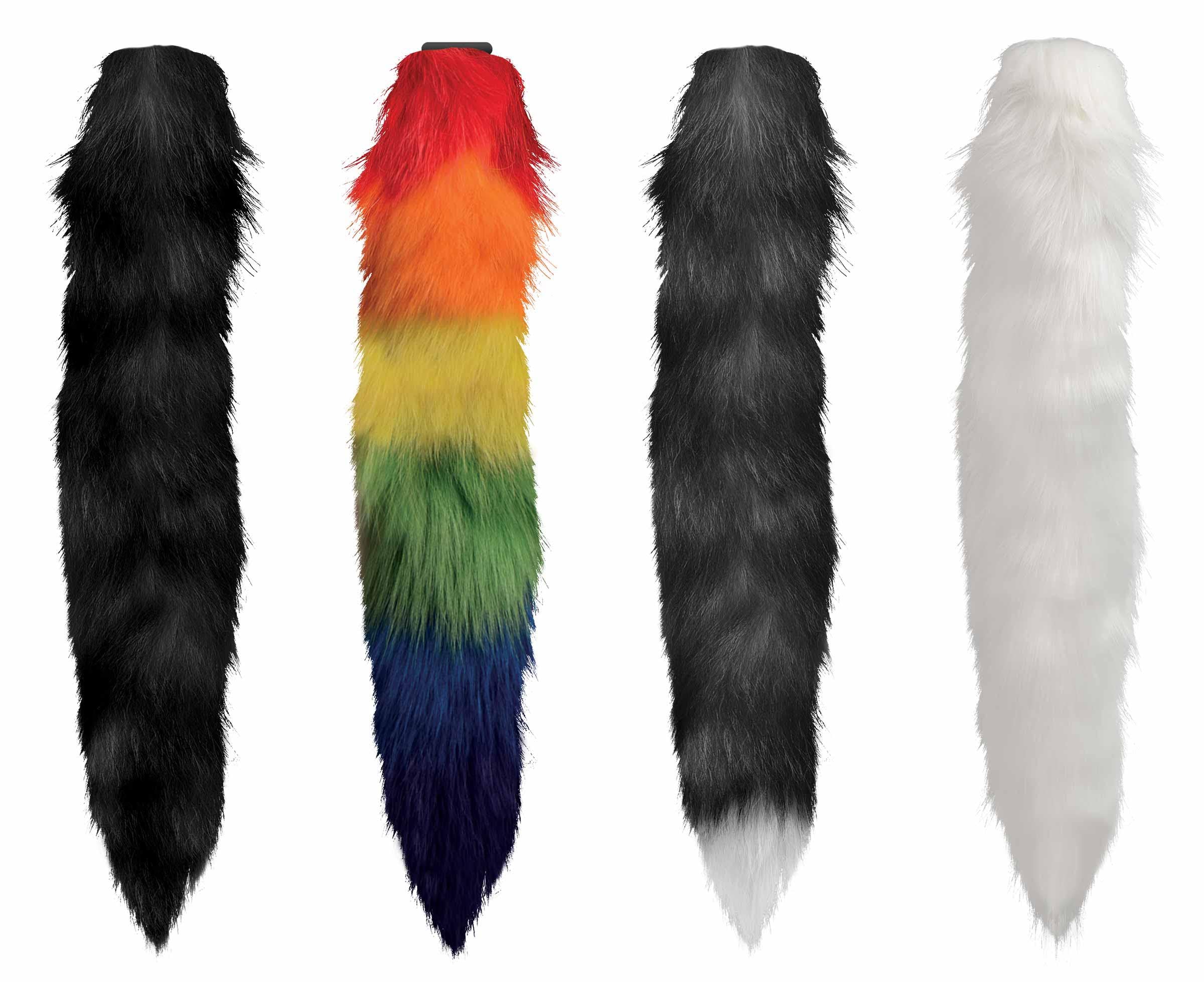 Assortment of interchangeable tails in various colors