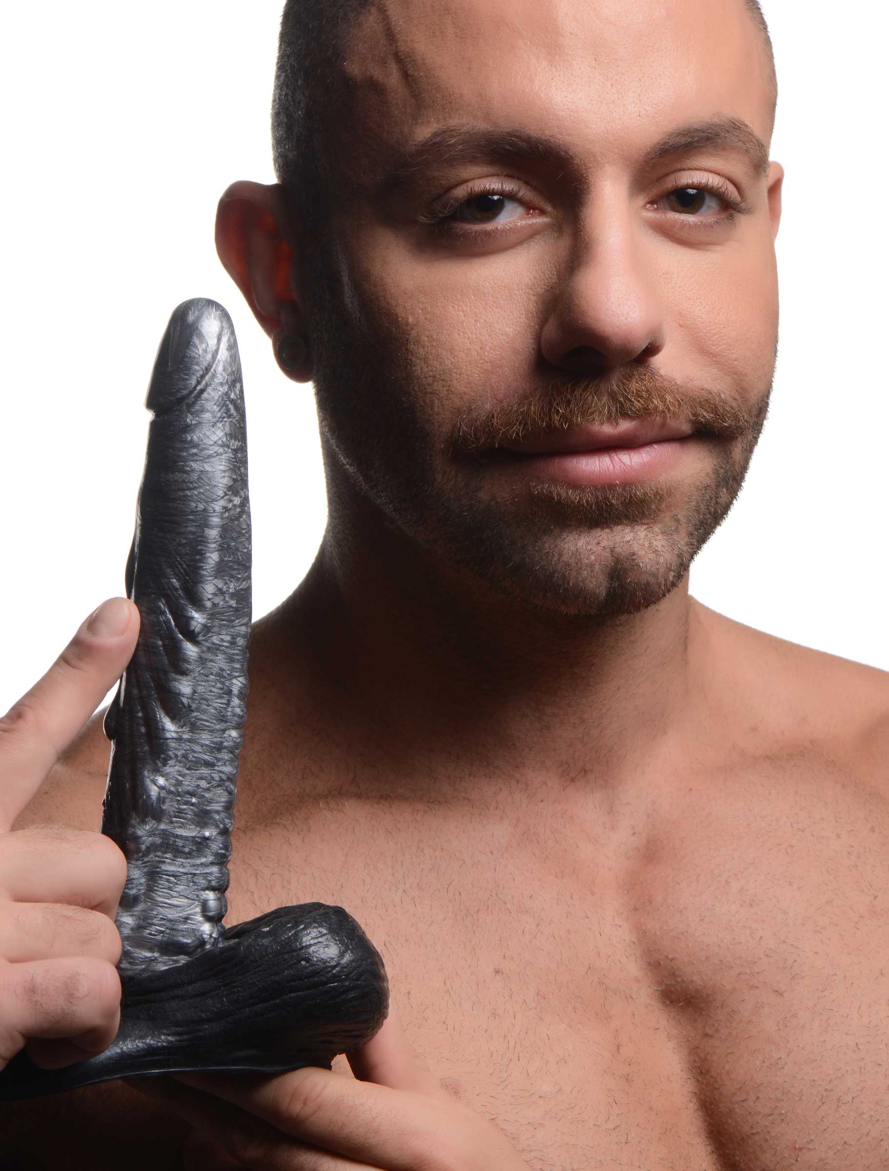 Person holding the Gargoyle Rock Hard Silicone Dildo