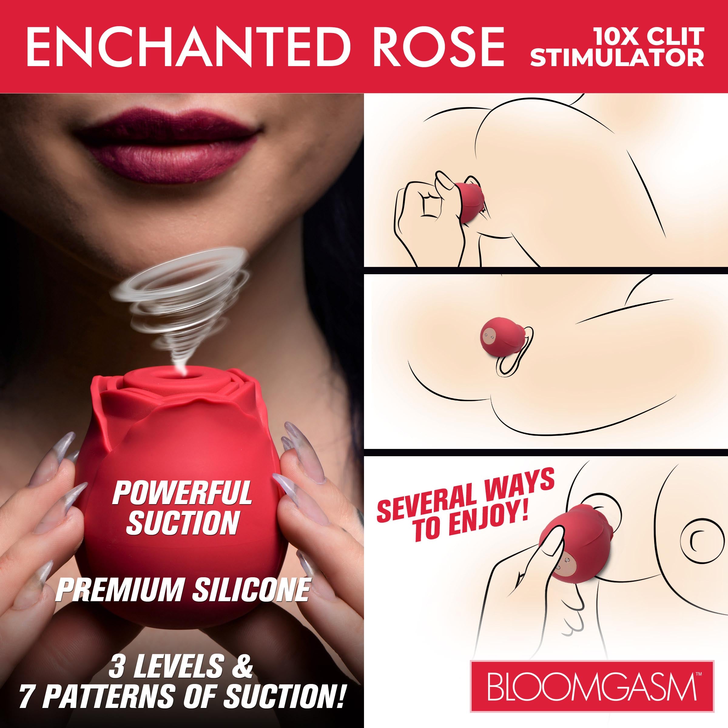 Enchanted Rose 10x, a sophisticated adult pleasure product