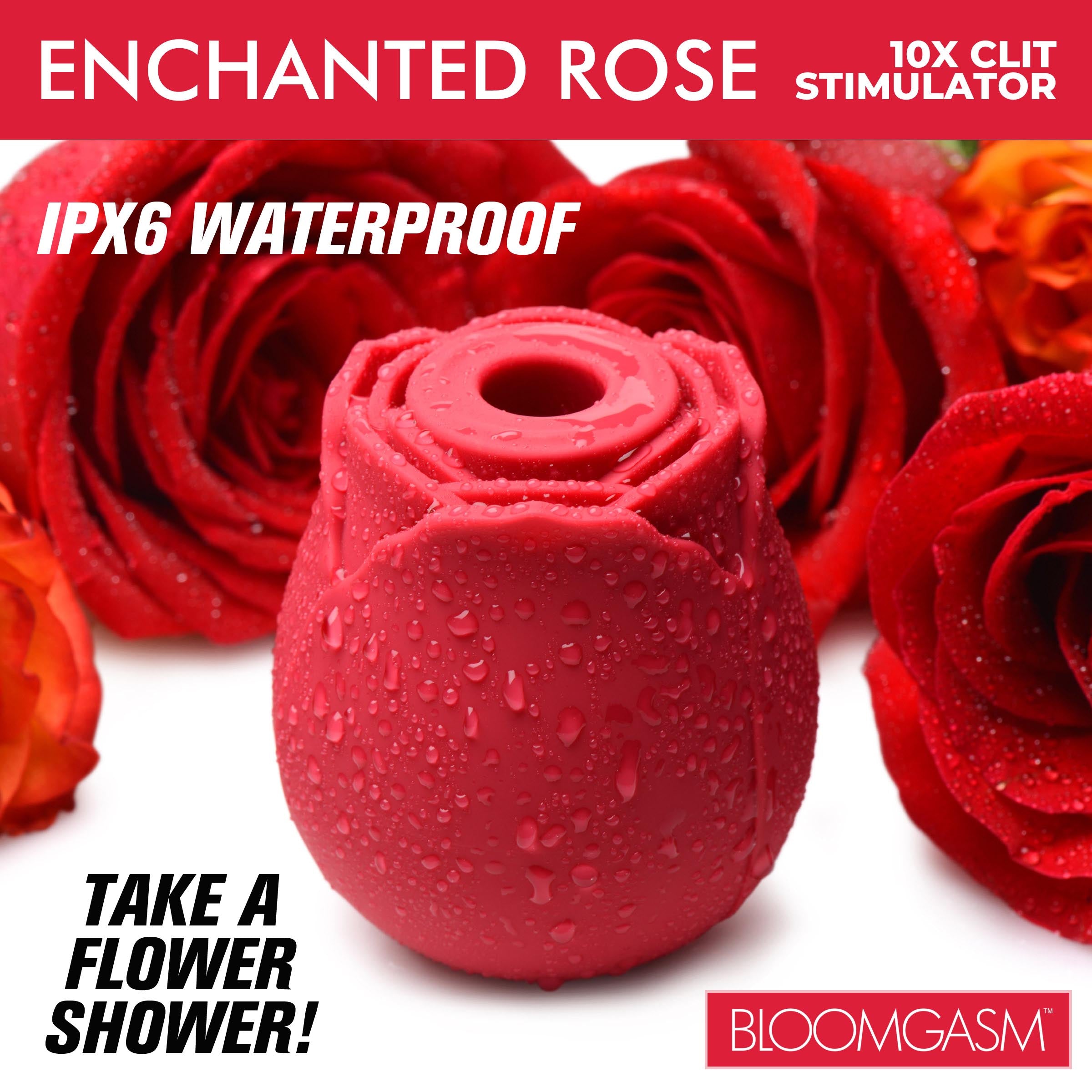 Waterproof Enchanted Rose 10x intimate stimulator