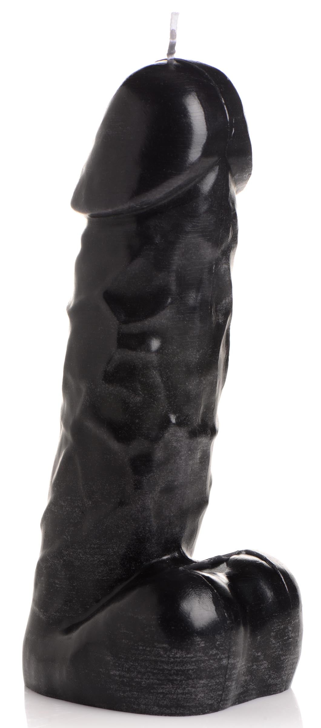 Black Dark Pecker Dick Drip Candle designed to resemble a foot