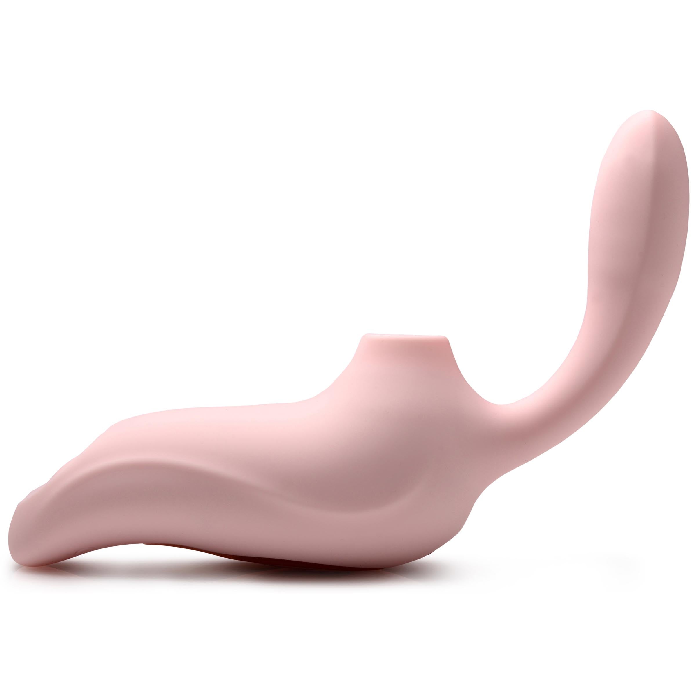 Pink 3 Way Elixir vibrator with suction and pulsation features