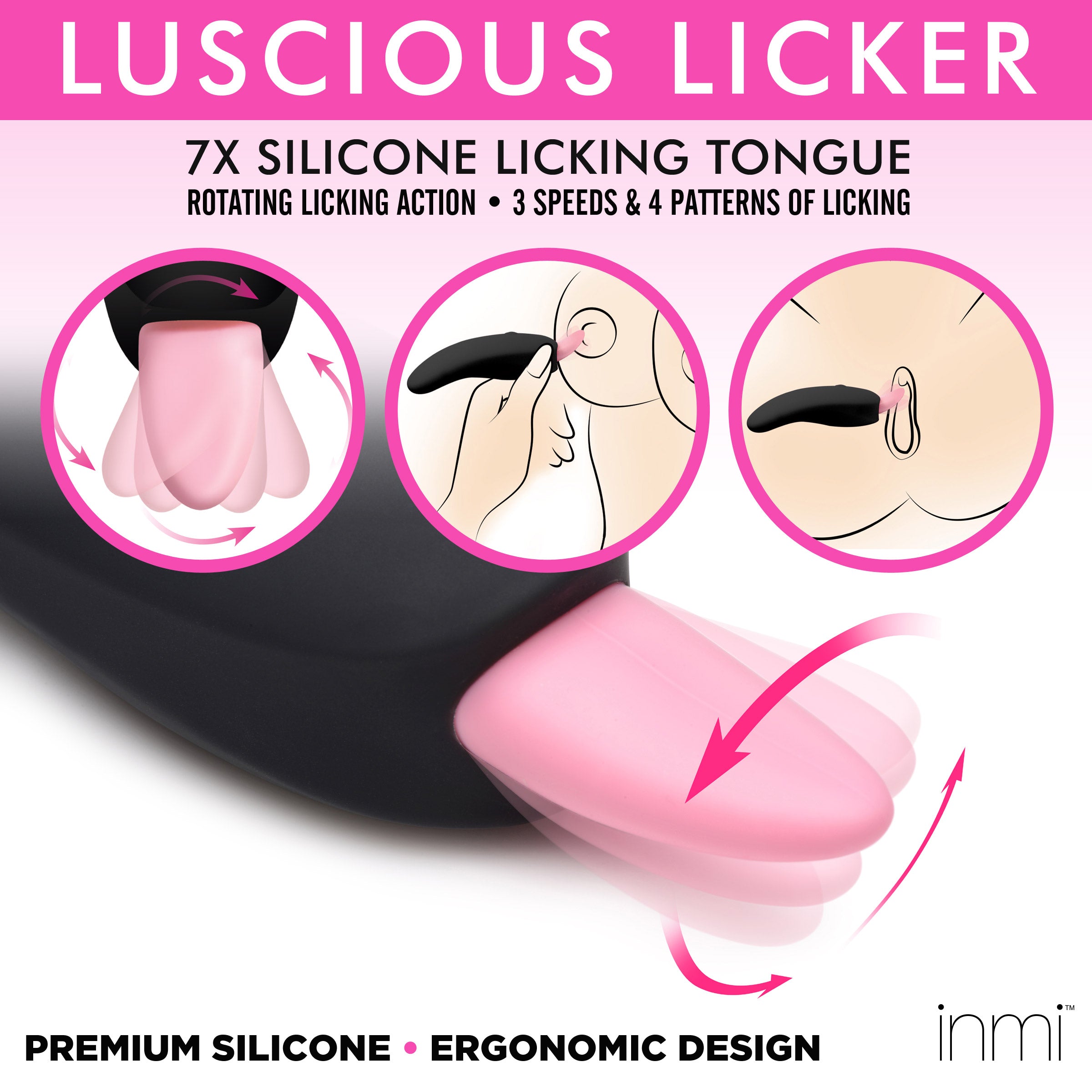 Luscious Licker 7x vibrator designed for targeted clitoral pleasure