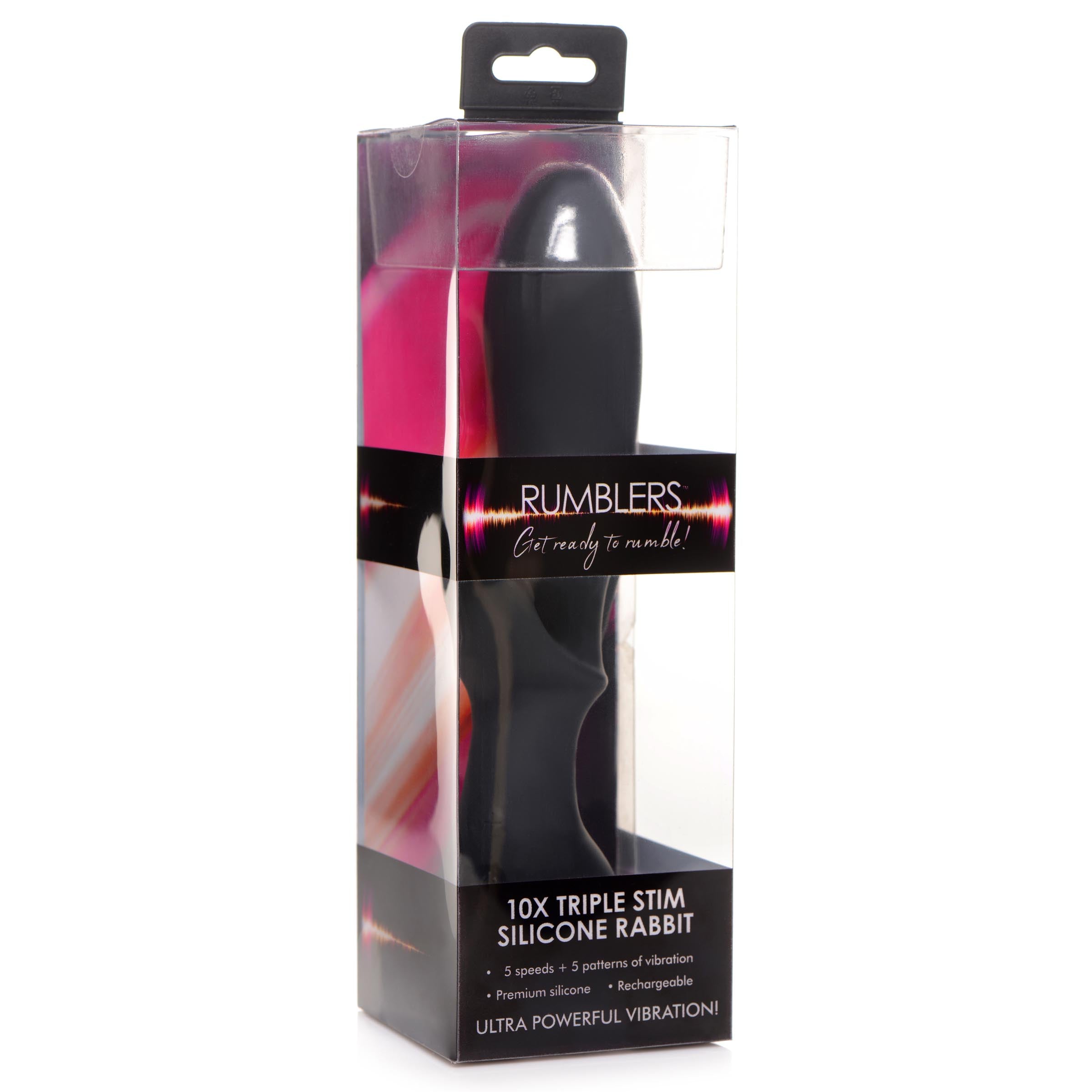 Triple stimulation silicone vibrator in original packaging