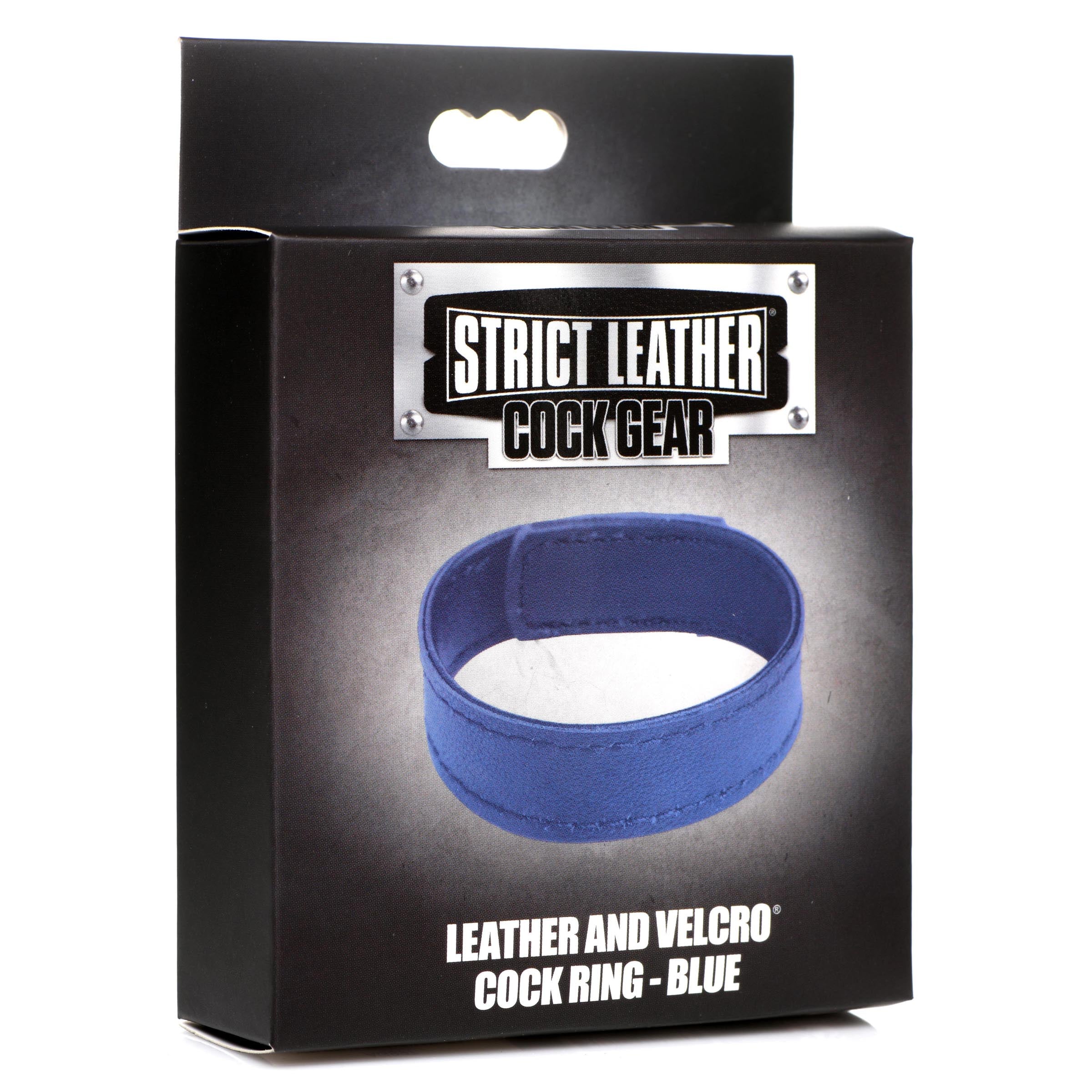 Velcro leather cock ring in its original packaging