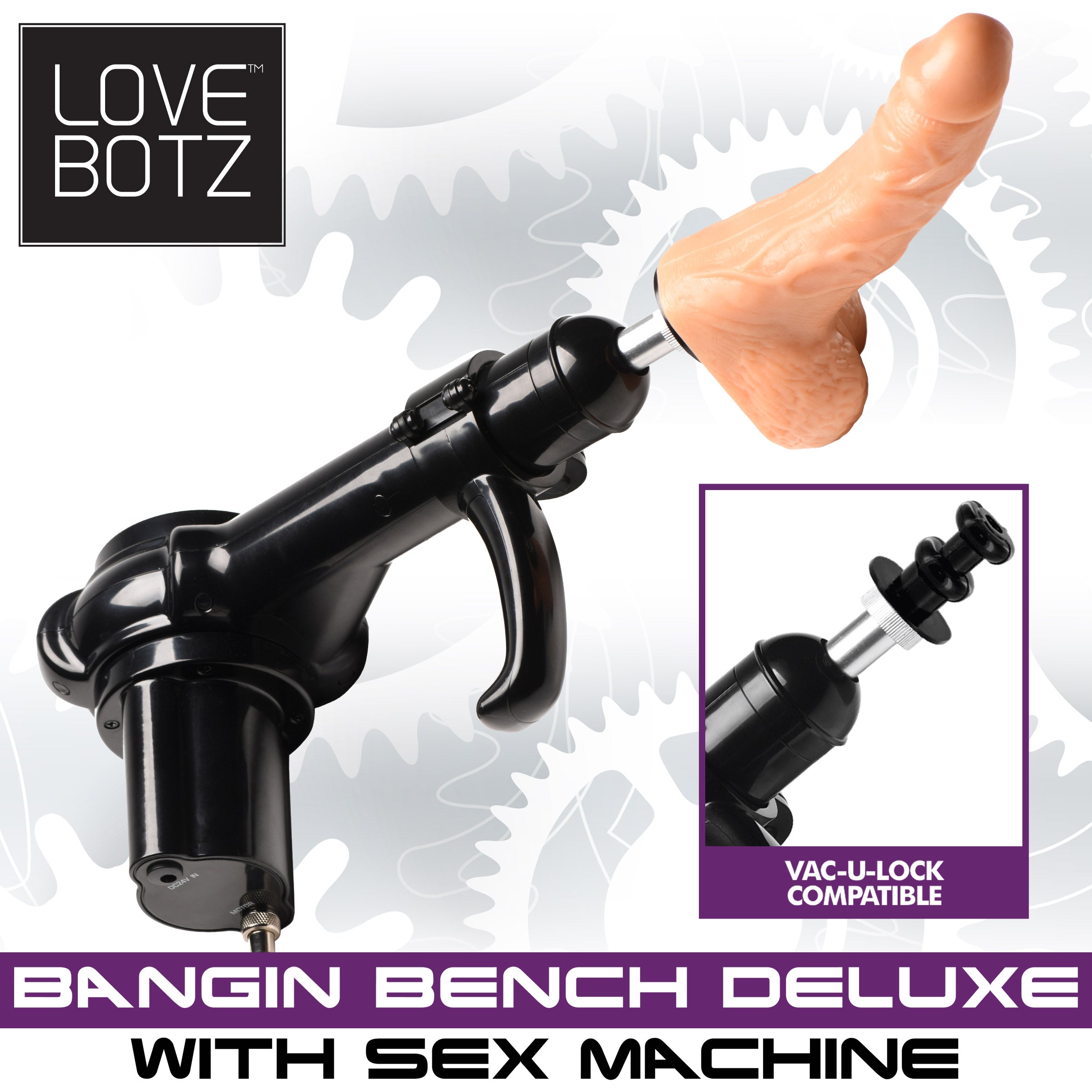 Bangin Bench Deluxe model with sex machine attachment