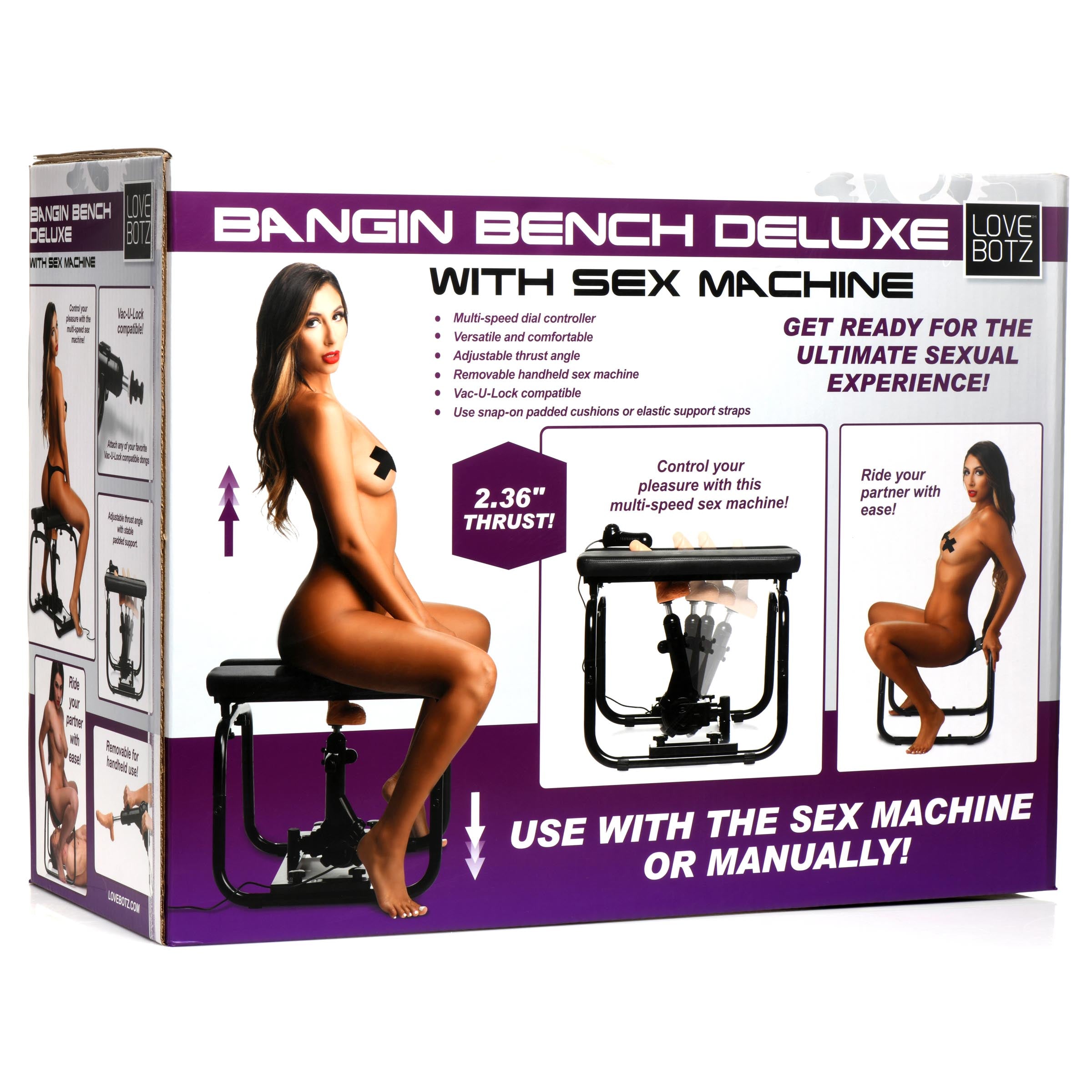 Deluxe Bangin Bench featuring a sex machine with six settings