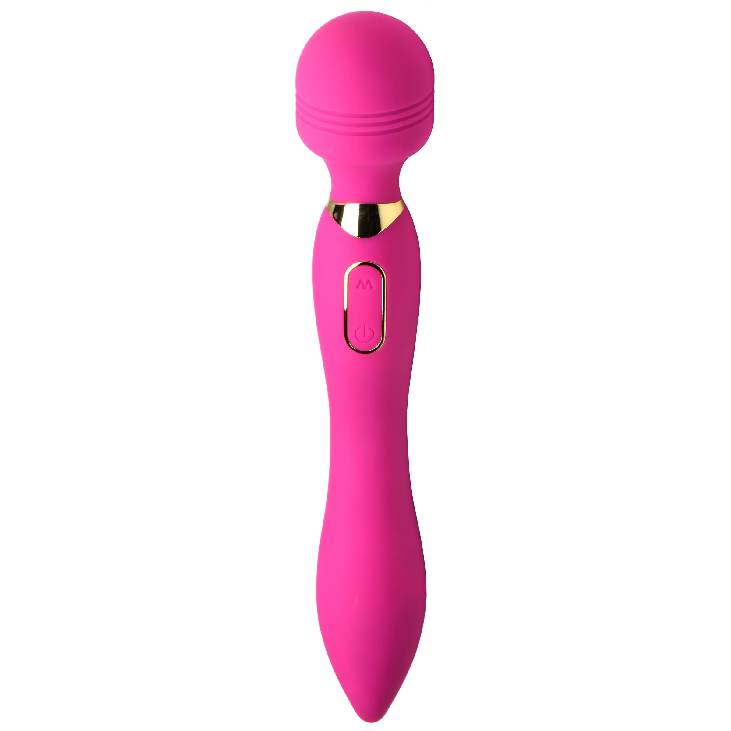 Pink Ultra G-stroke Come Hither Vibrating Wand on a white background