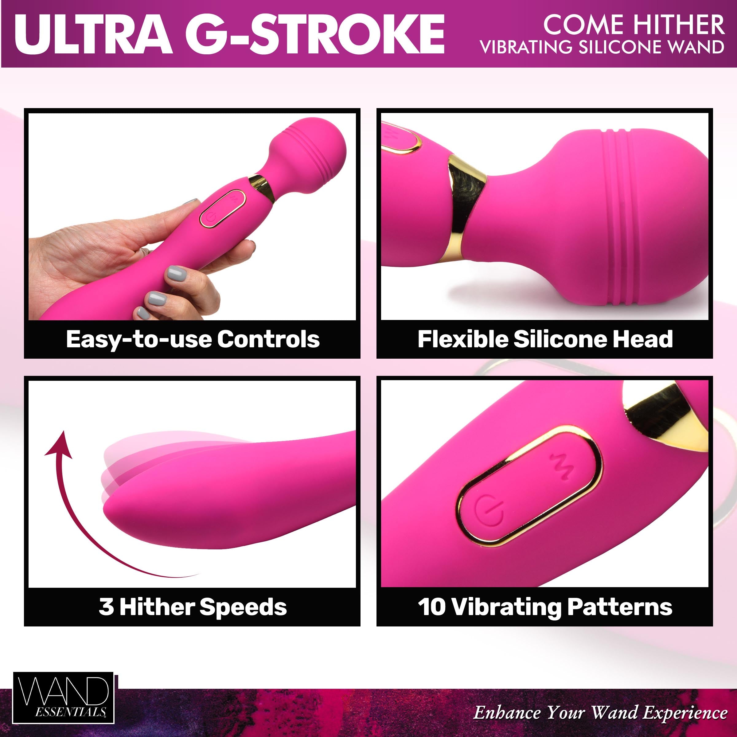 Instruction manual for the Ultra G-stroke Come Hither Vibrator