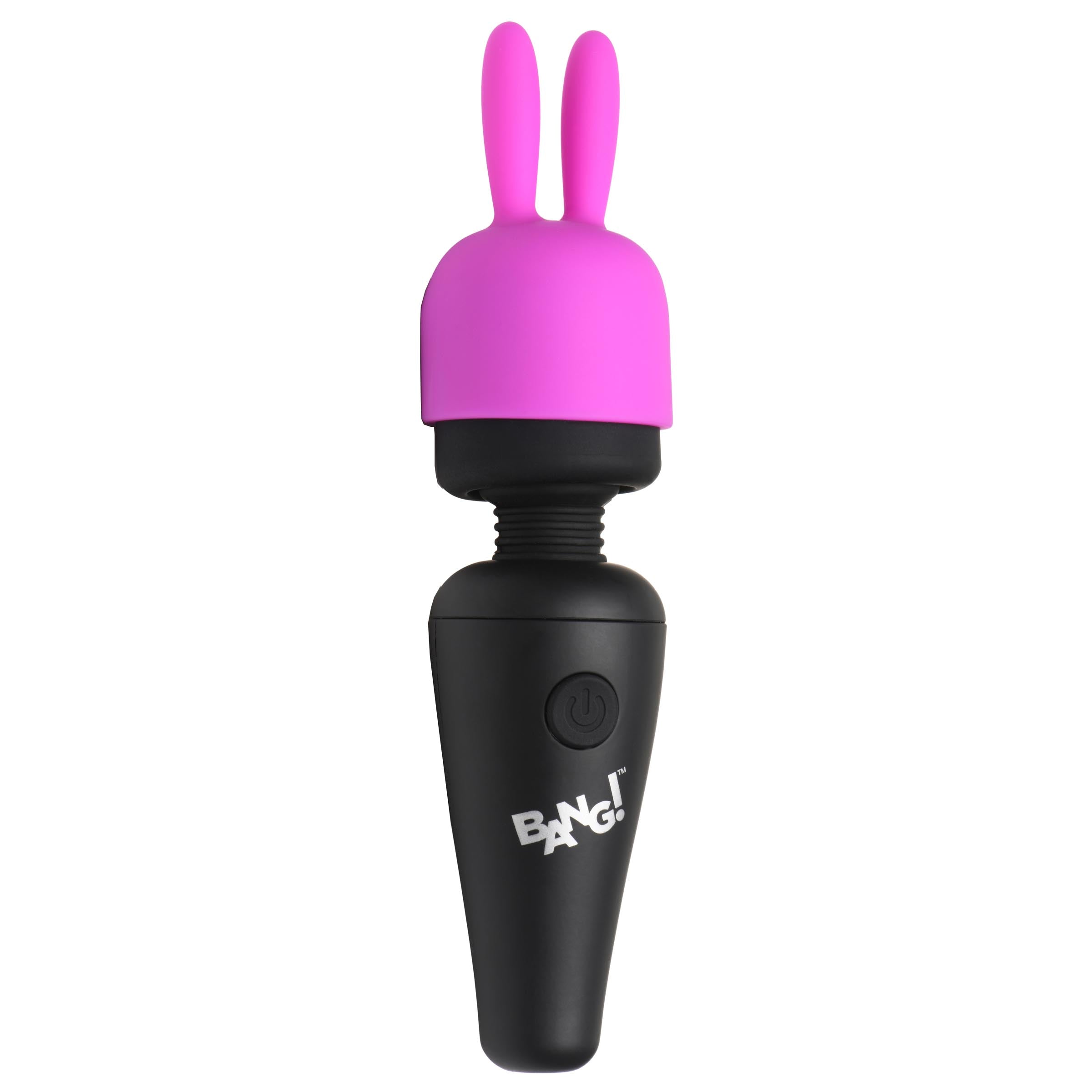 Rabbit ear attachment for the 10x mini wand in pink and black