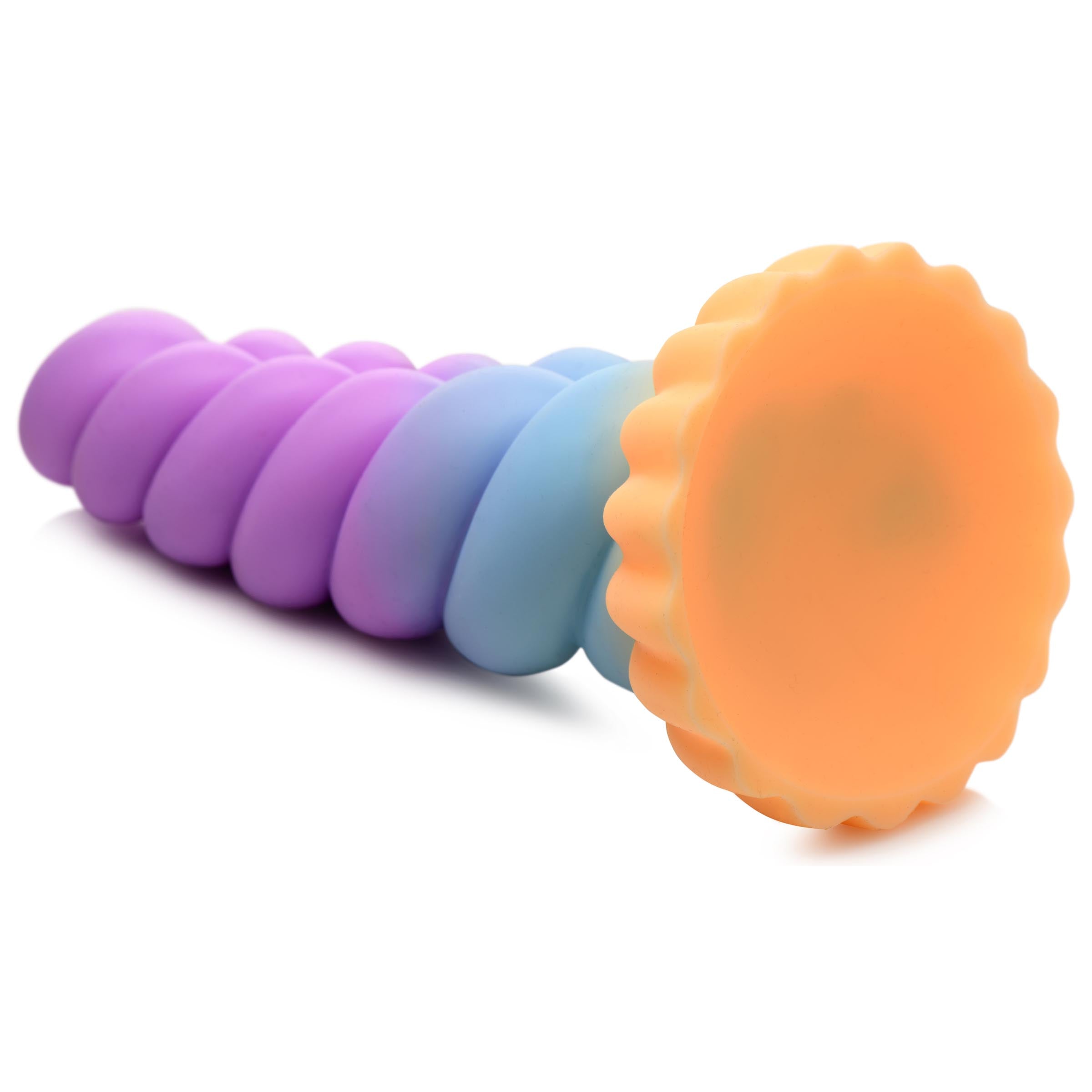 Colorful silicone unicorn-shaped adult toy