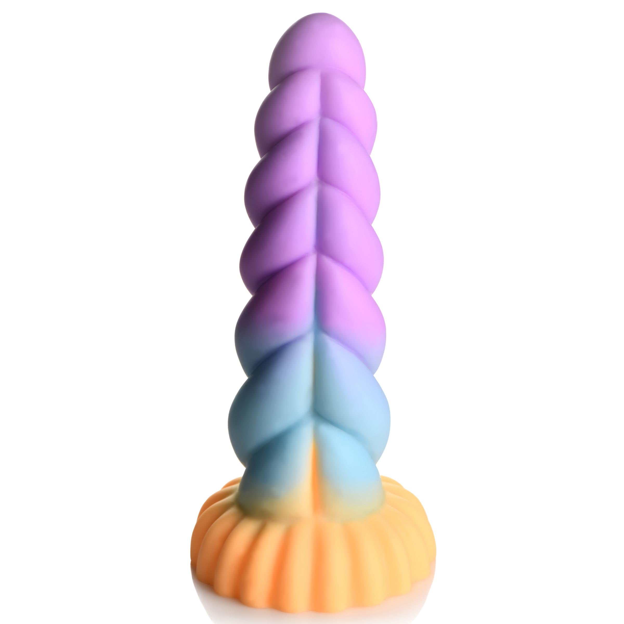 Adult toy crafted to resemble a mythical rainbow unicorn