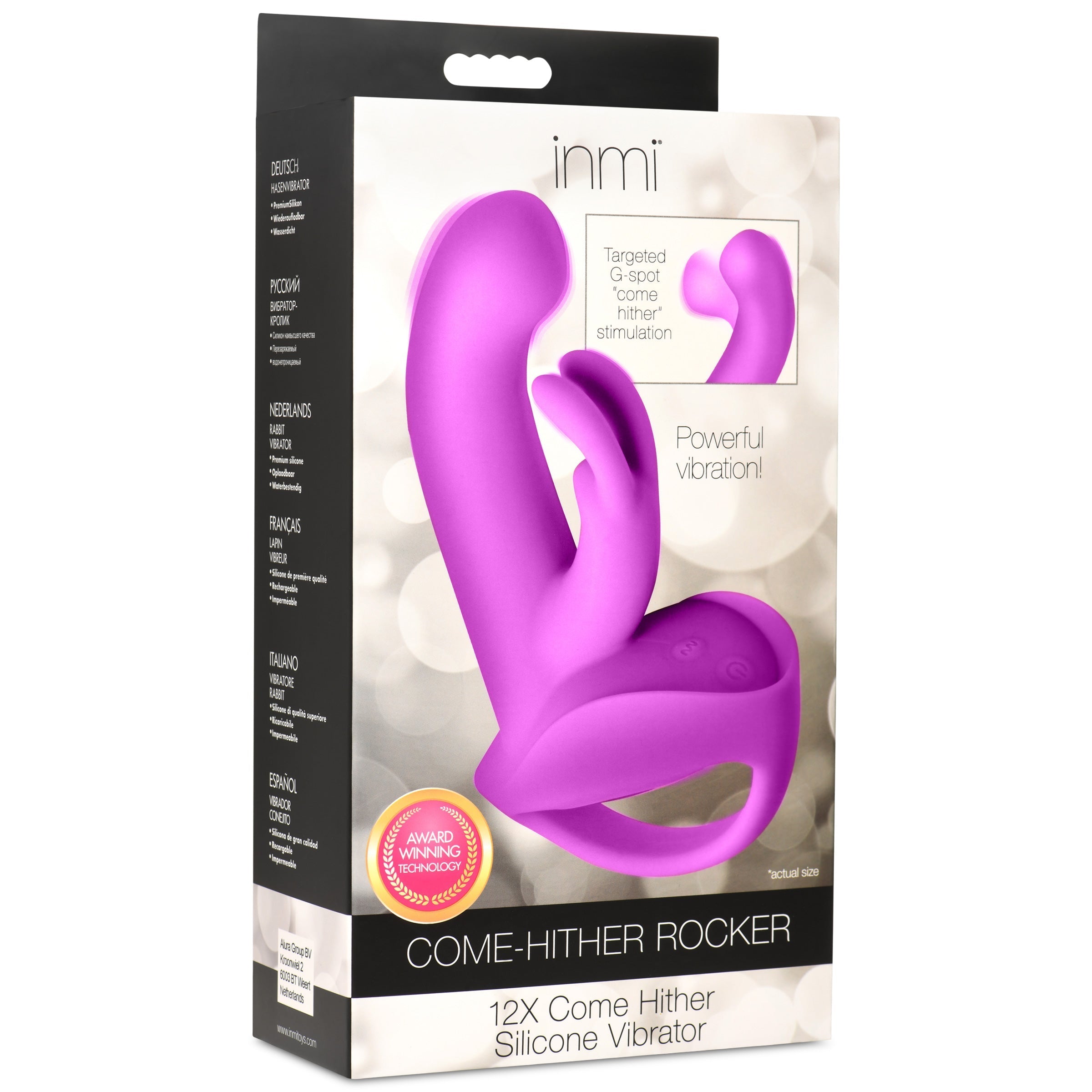 '12x Come-hither Rocker' silicone vibrator in its original packaging