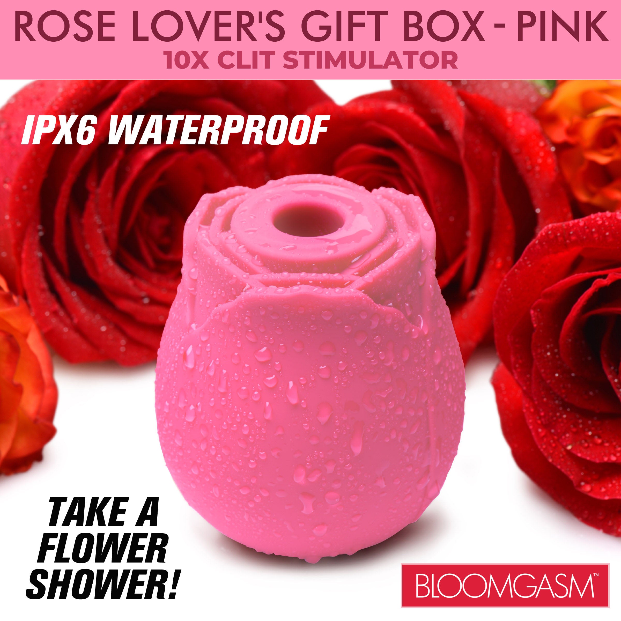 Packaging of The Rose Lovers Gift Box in a pink hue