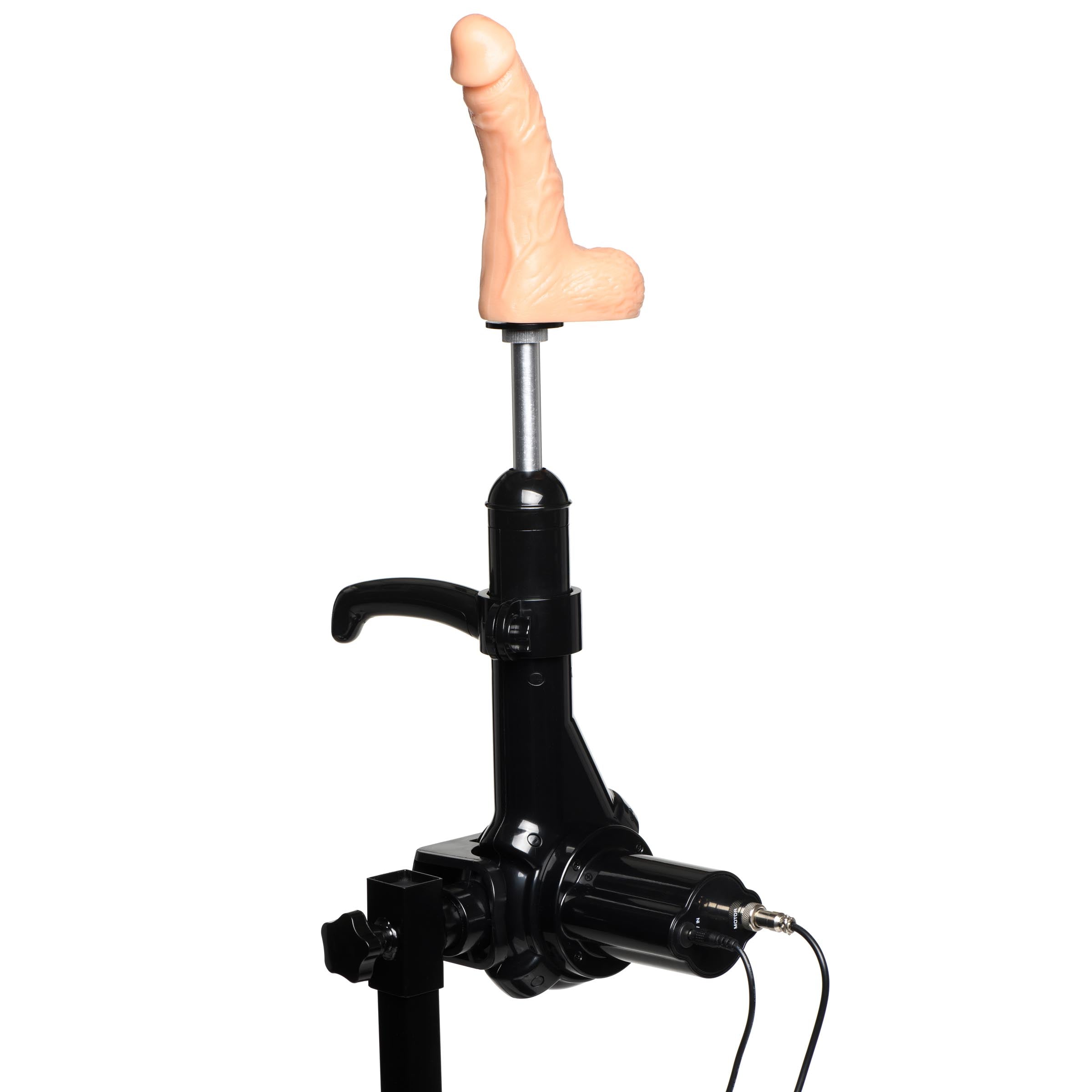 Monochromatic image of The Dicktator 2.0 Extreme Sex Machine