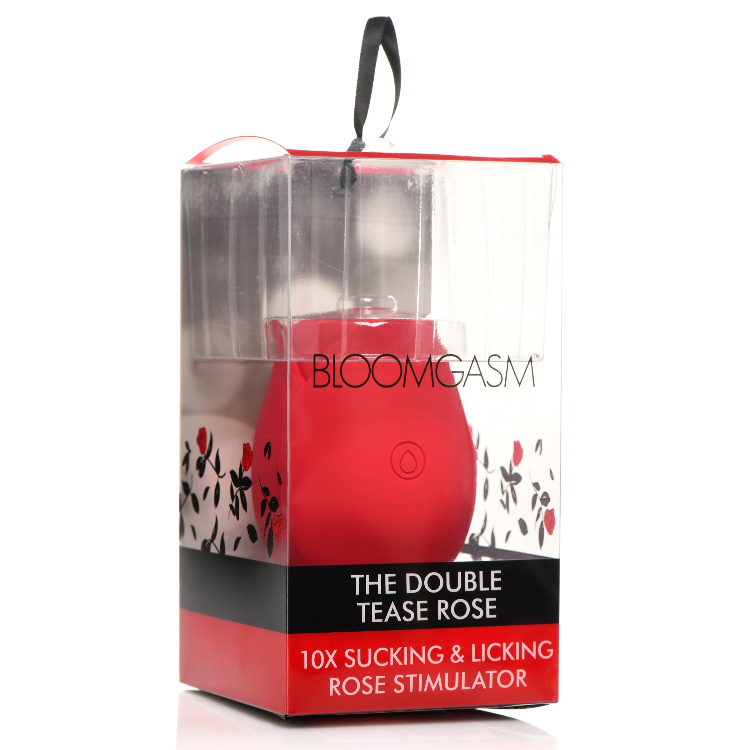 The Double Tease Rose stimulator with 10x suction and licking modes