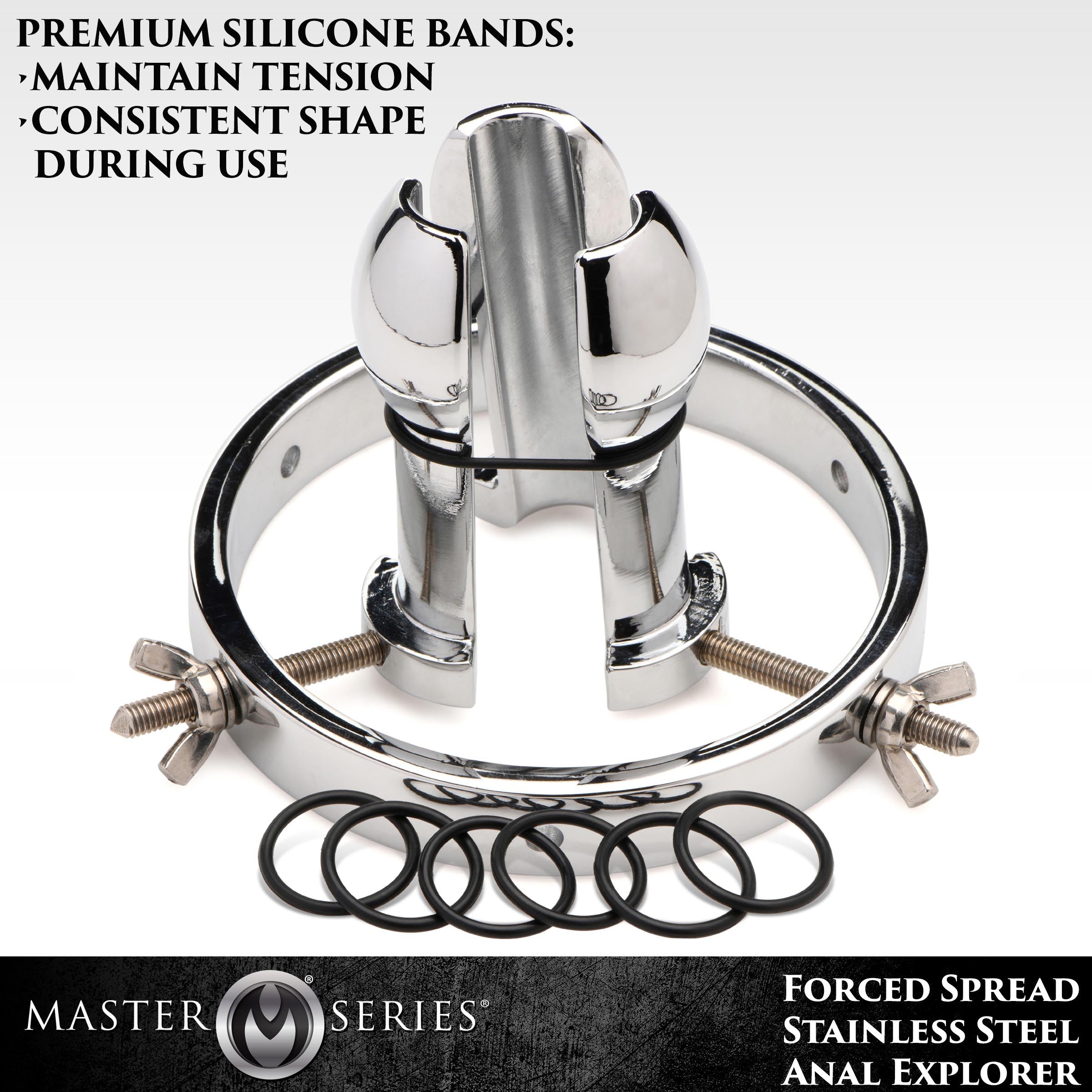 Master Series silicone strap for secure bondage play