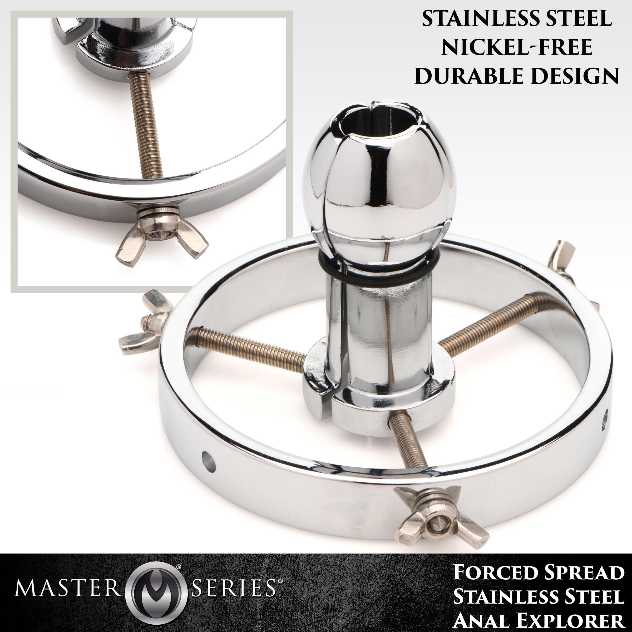 Adjustable stainless steel device for nipple stimulation by Master Series