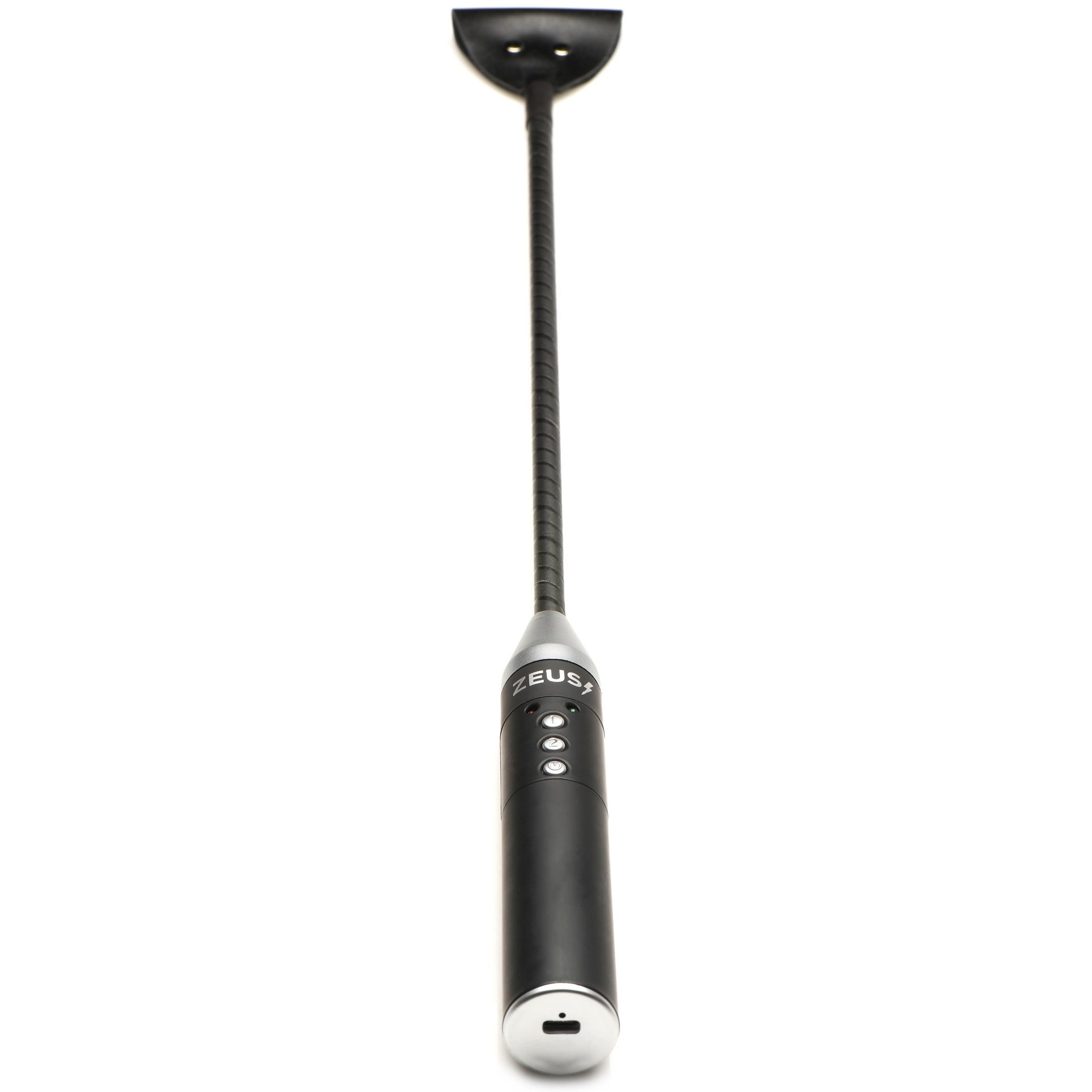 Black and silver E-stim Crop with ergonomic handle