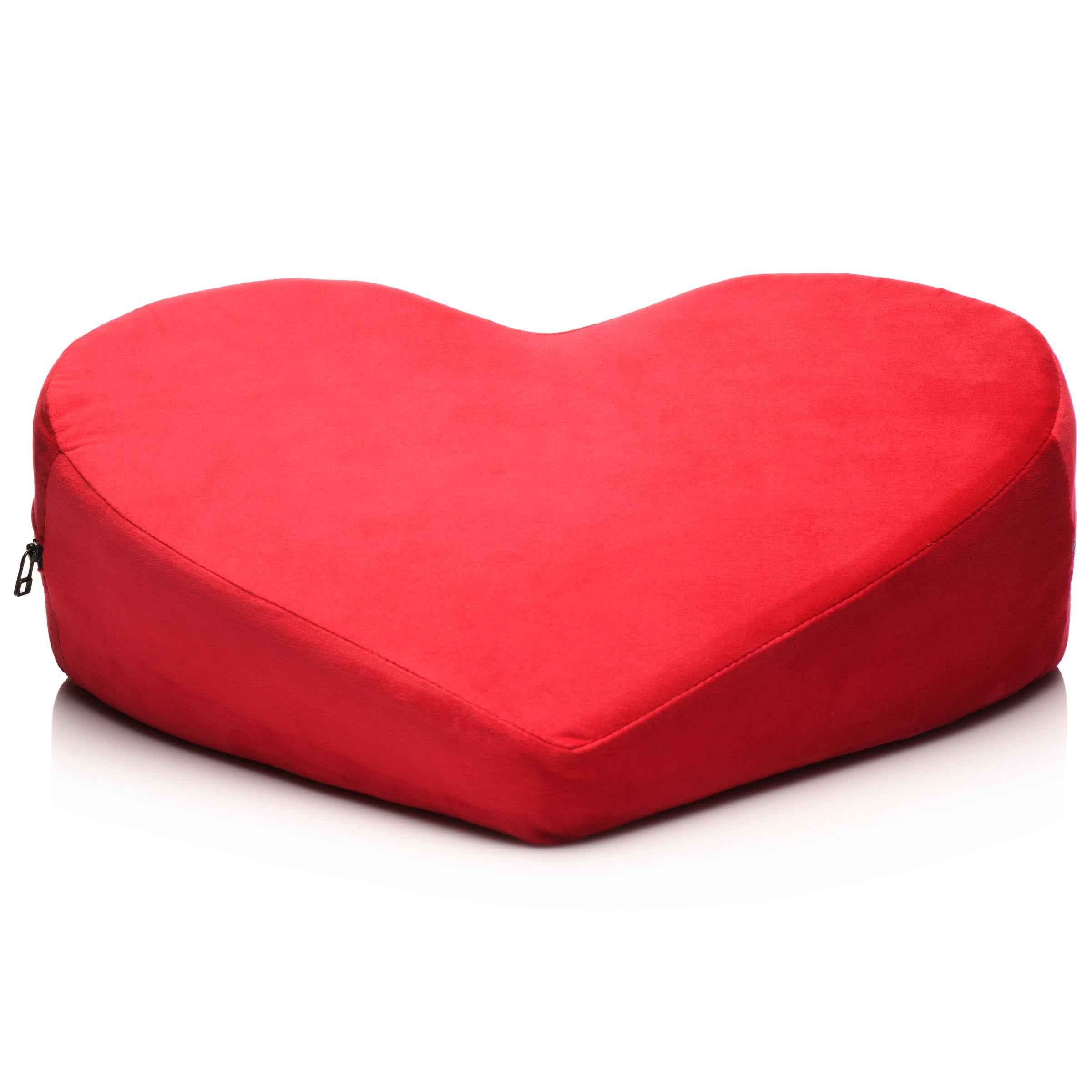 Red heart cushion designed for relaxation