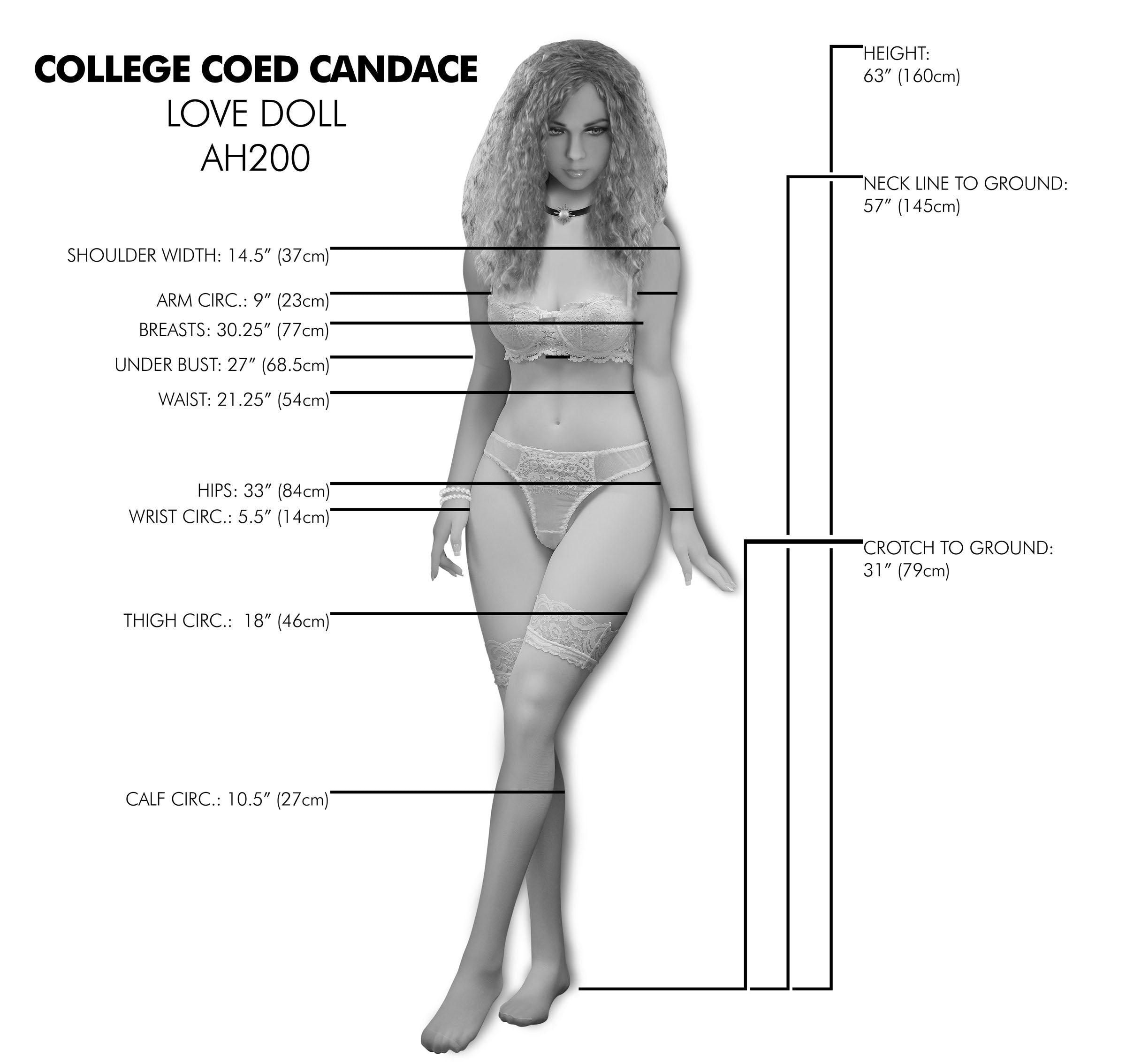 Illustration of the college-themed attire included with the Candace love doll