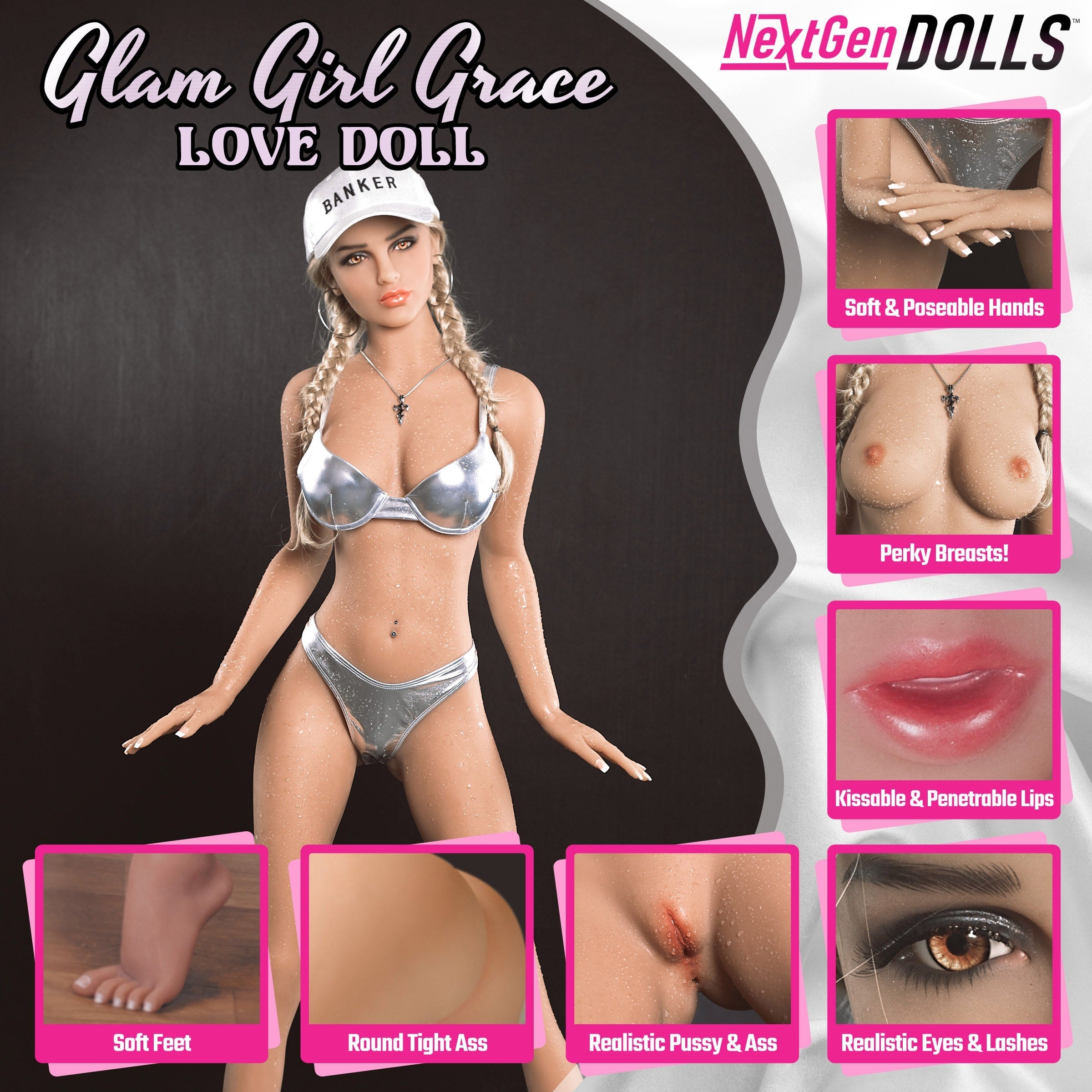 Glam Girl Grace doll showcased with fashion accessories