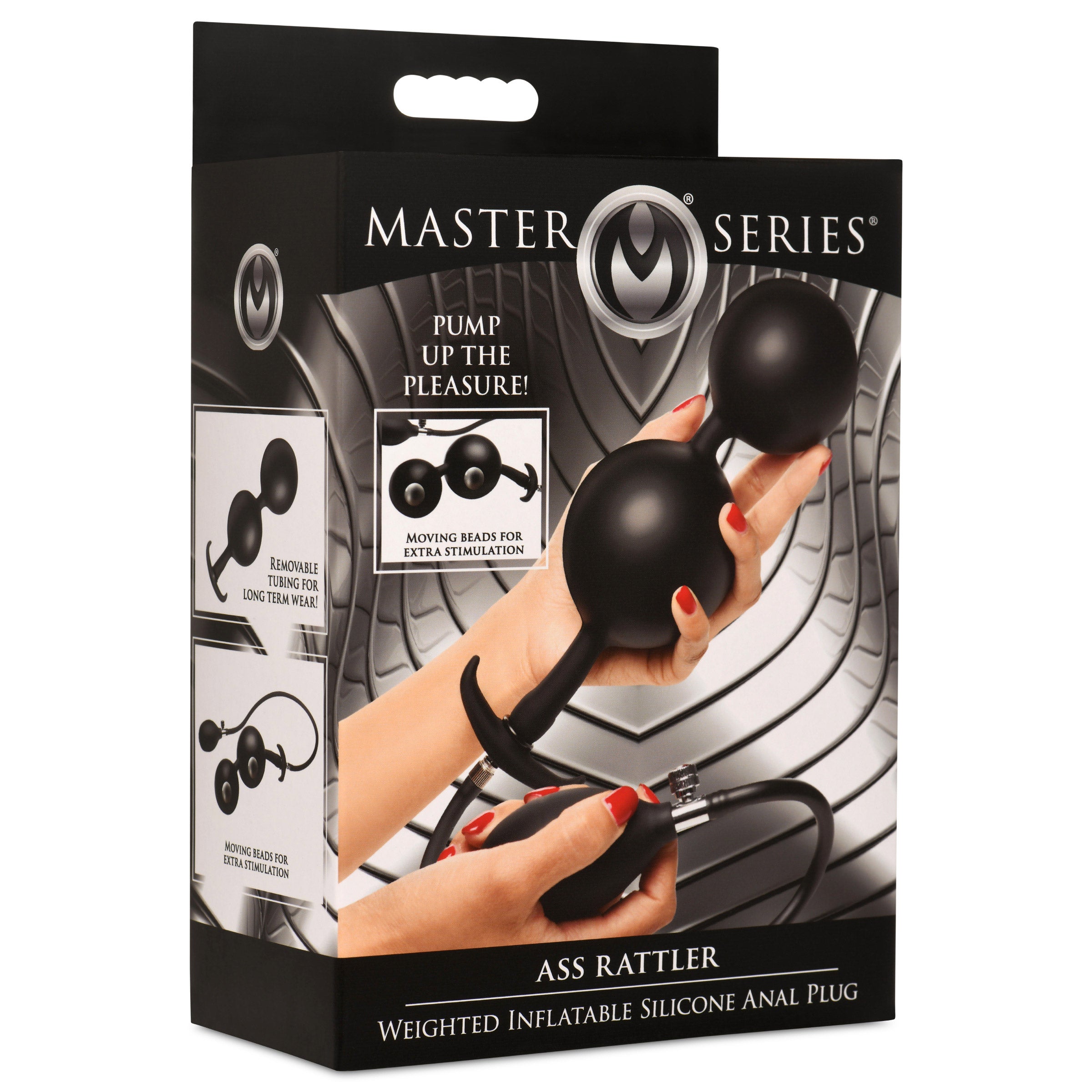 Master Series Ass Rattler weighted silicone anal plug