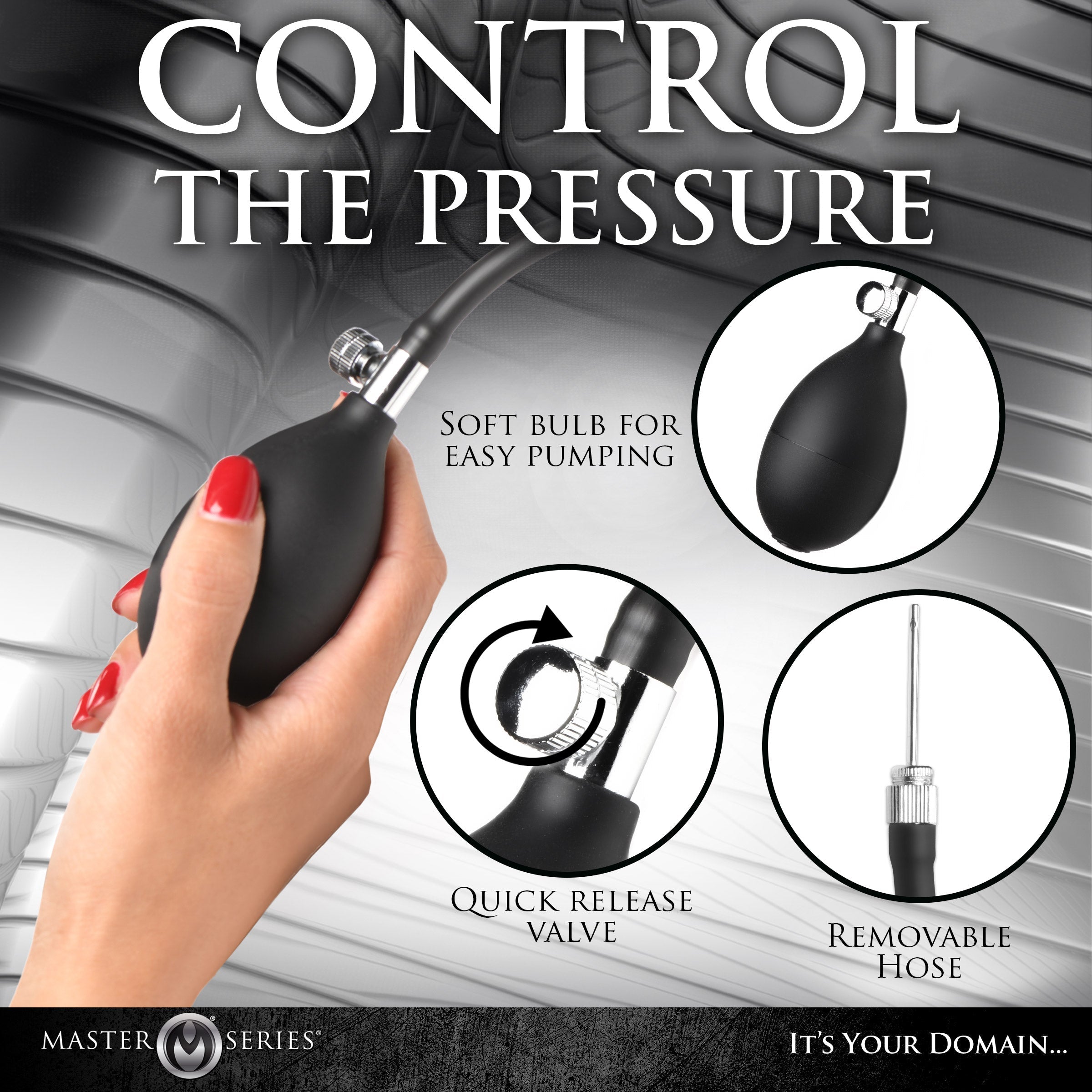 Anal plug with pressure control feature