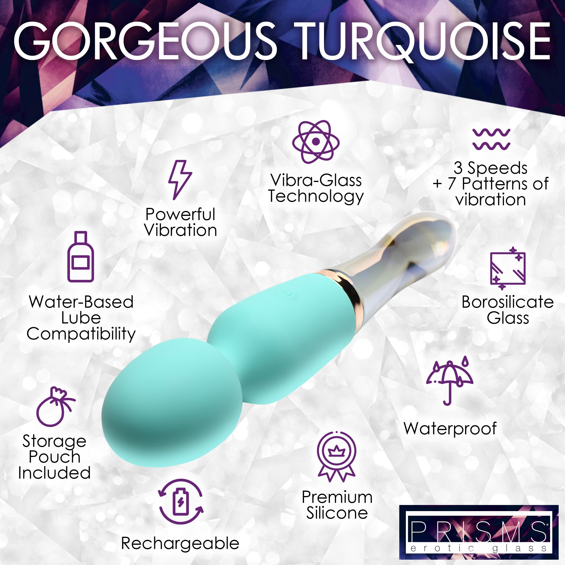 Advert showcasing the 10x Turquoise Dual Ended Wand