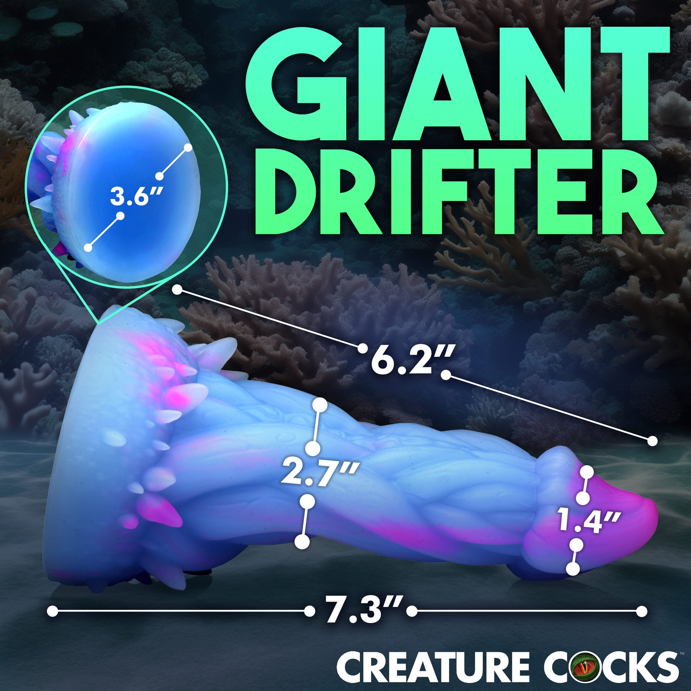 Jellyfish-inspired silicone dildo with realistic details