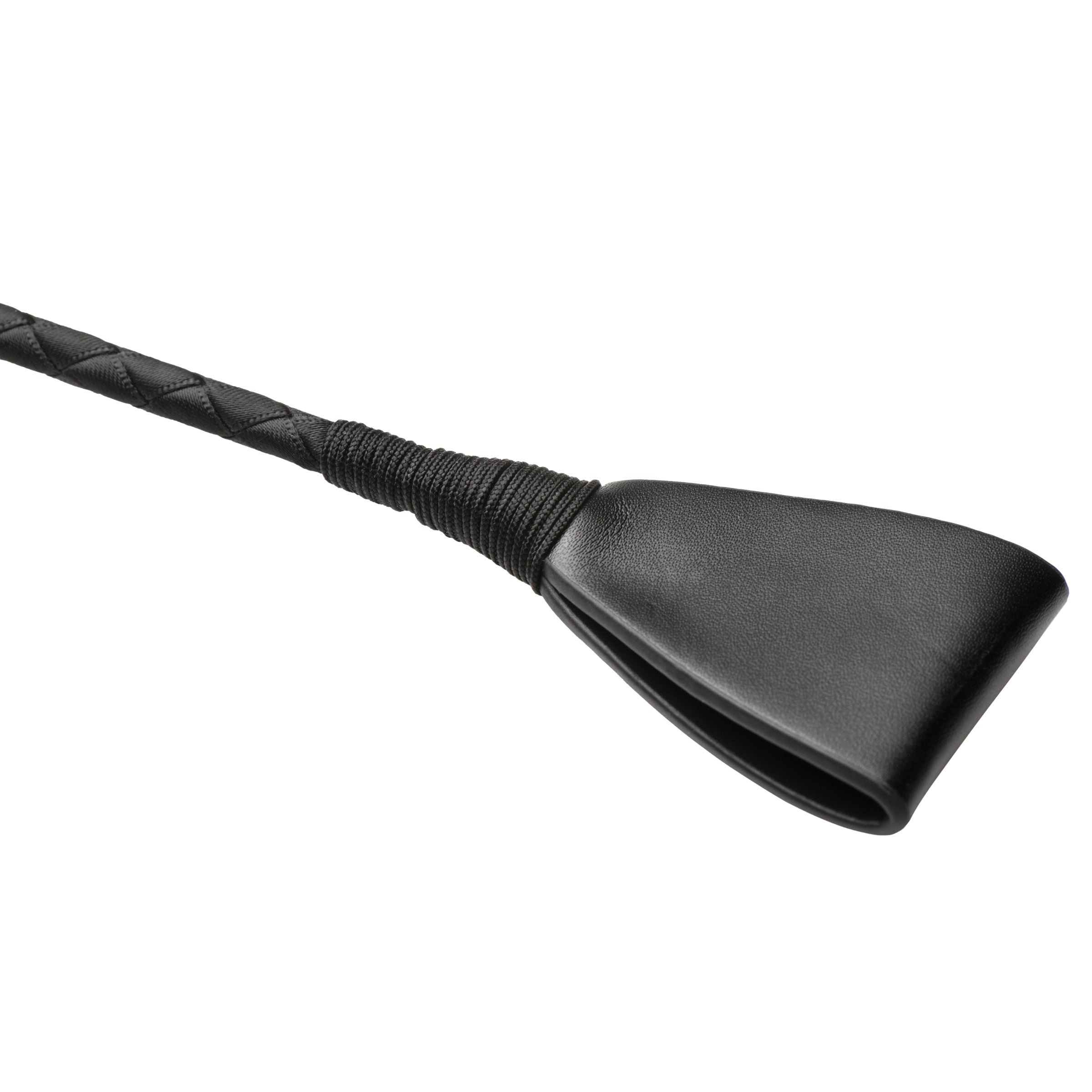 The grip and shaft of the Stallion Riding Crop, emphasizing its 12-inch length