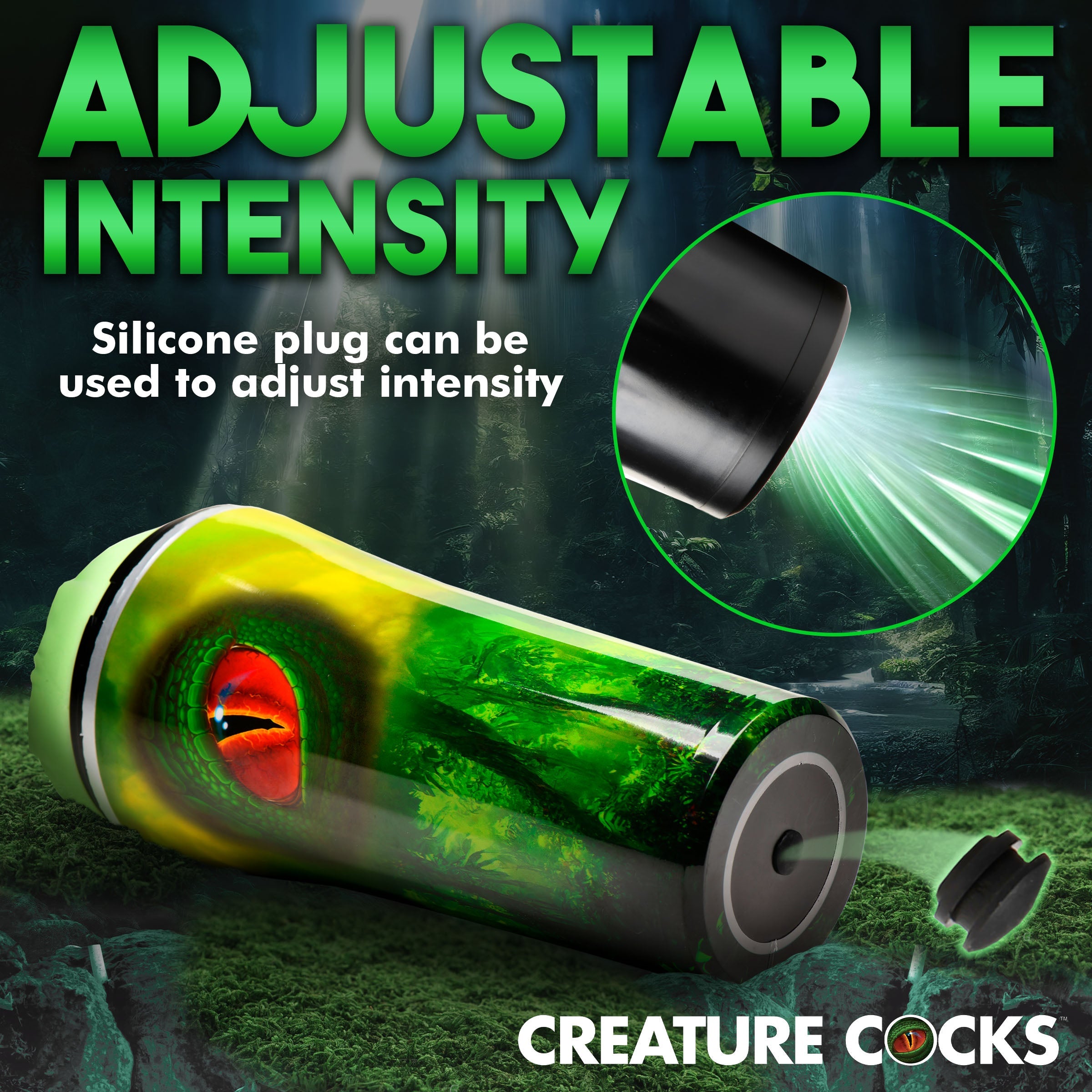 Adjustable intensity lubricant bottle for Raptor Reptile Stroker