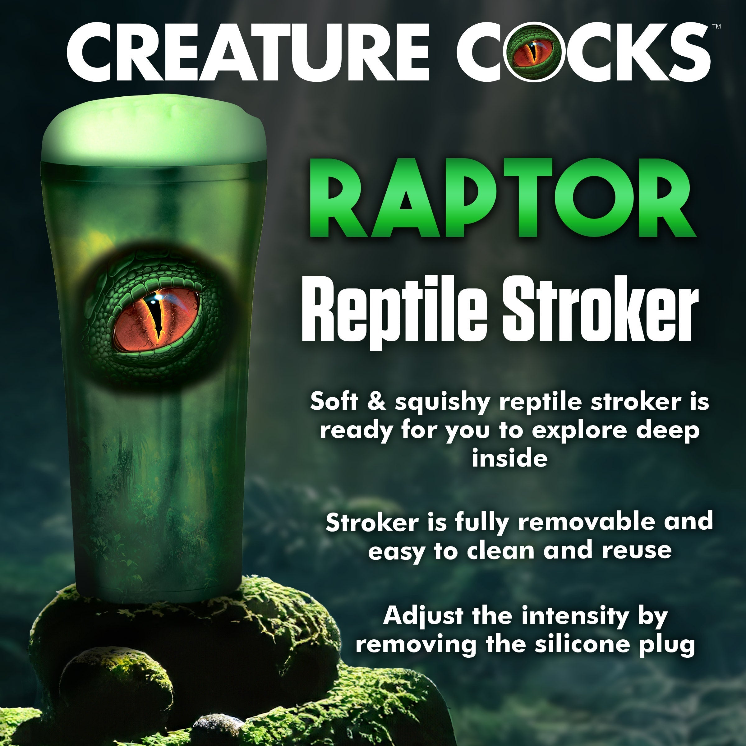 Raptor Reptile Stroker adult toy