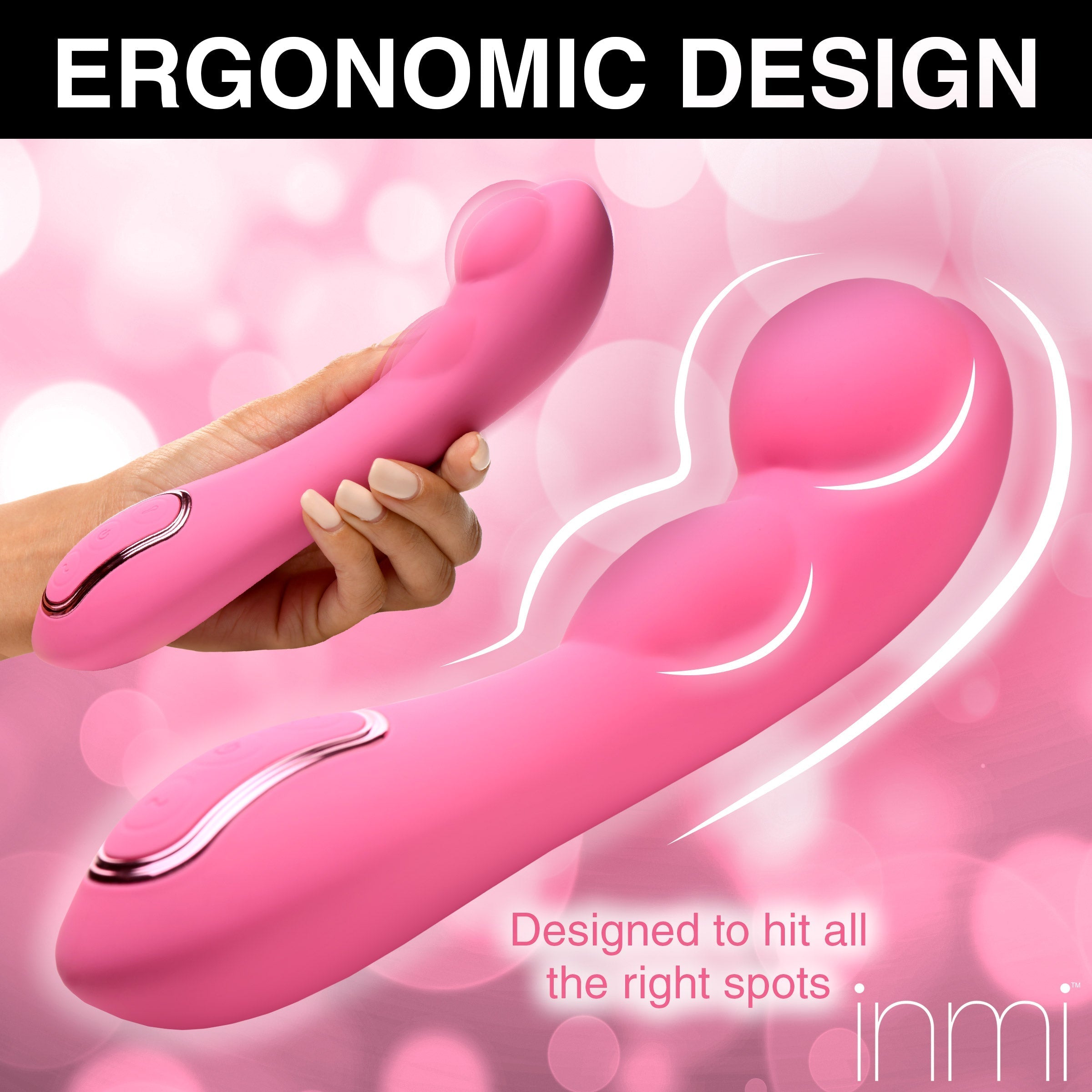 Silicone G-spot vibrator designed for targeted stimulation