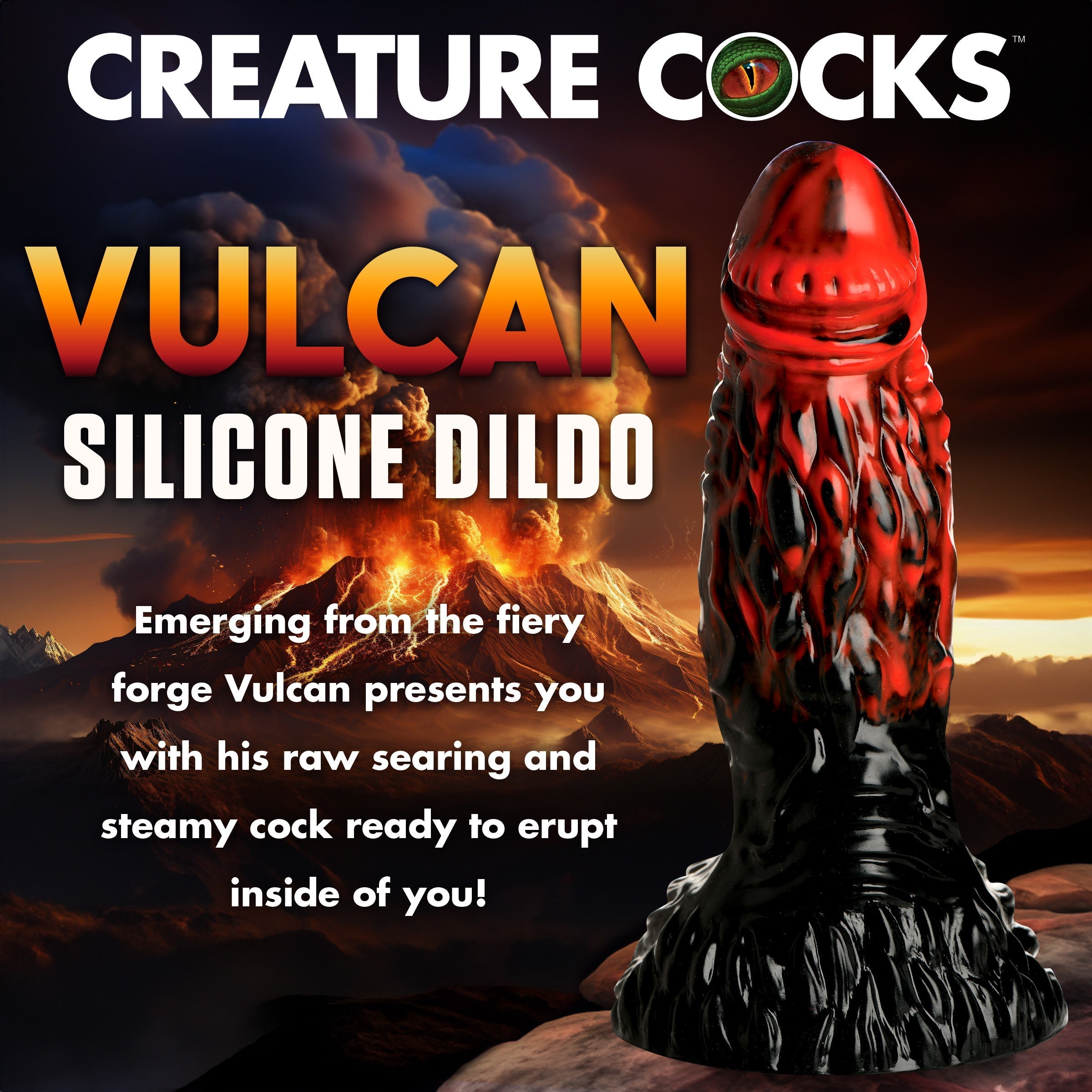 Product image of the Vulcan Silicone Dildo