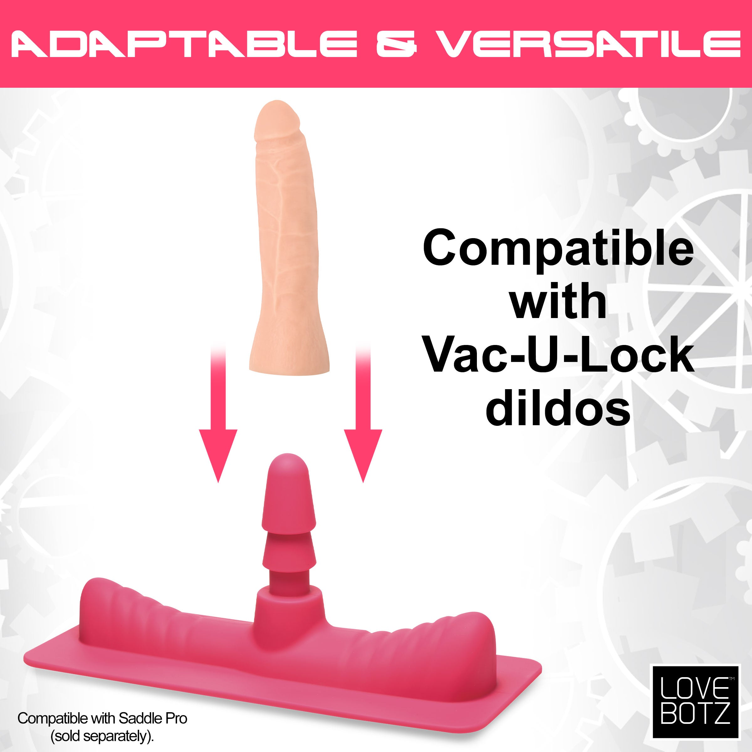 Saddle adapter compatible with various dildo models