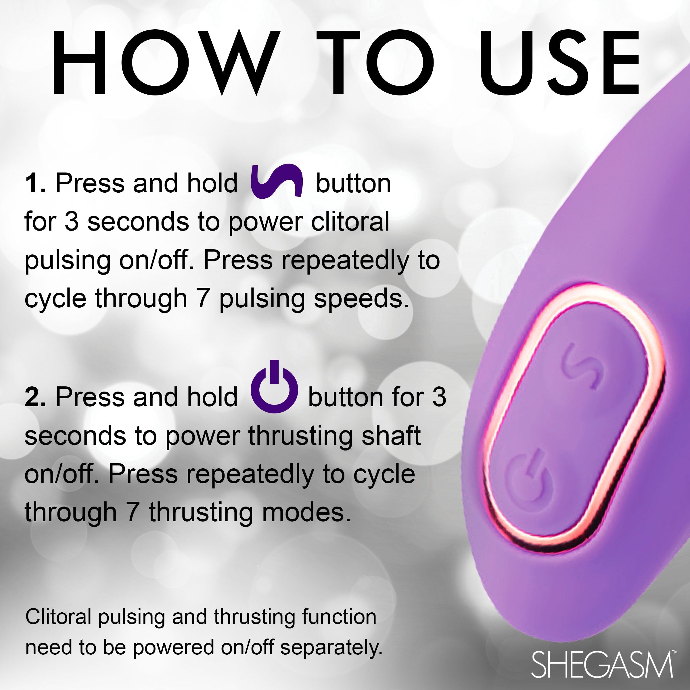 Pro-thrust Max 14x in purple, showcasing its sleek silicone design