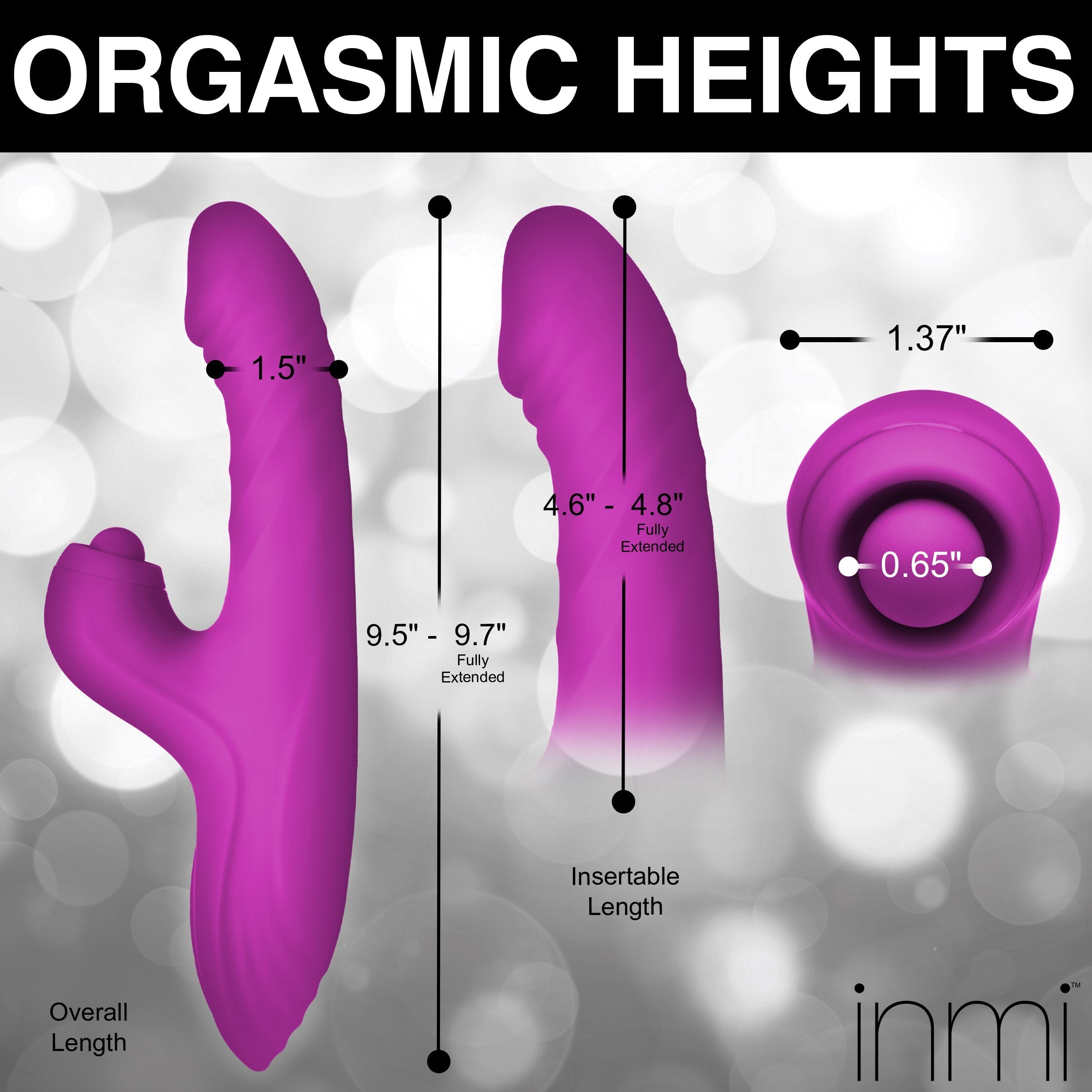 The Bumping Bunny Thrusting & Pulsing Silicone Rabbit Vibrator with a focus on its ergonomic design