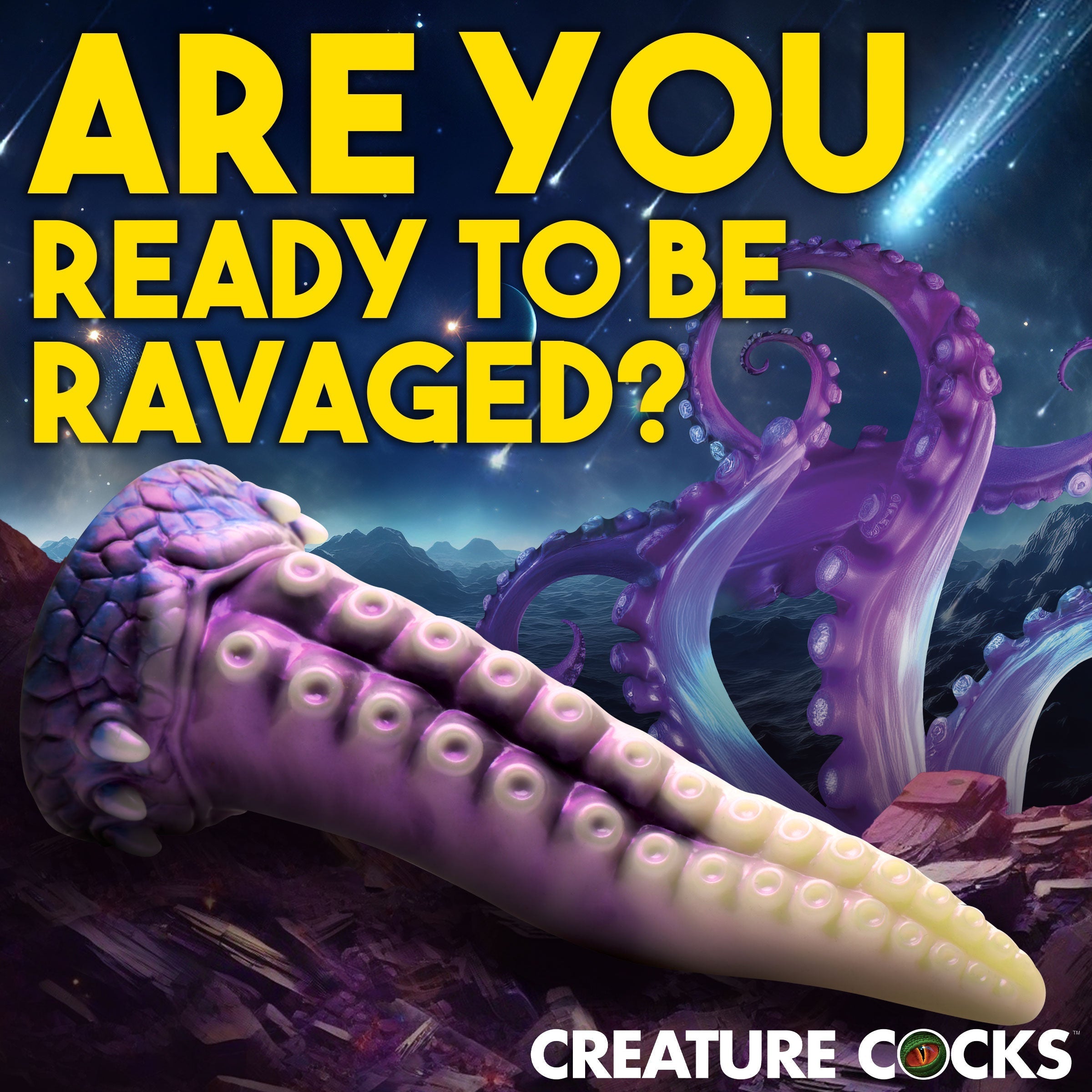 Promotional question hinting at the dildo's adventurous design