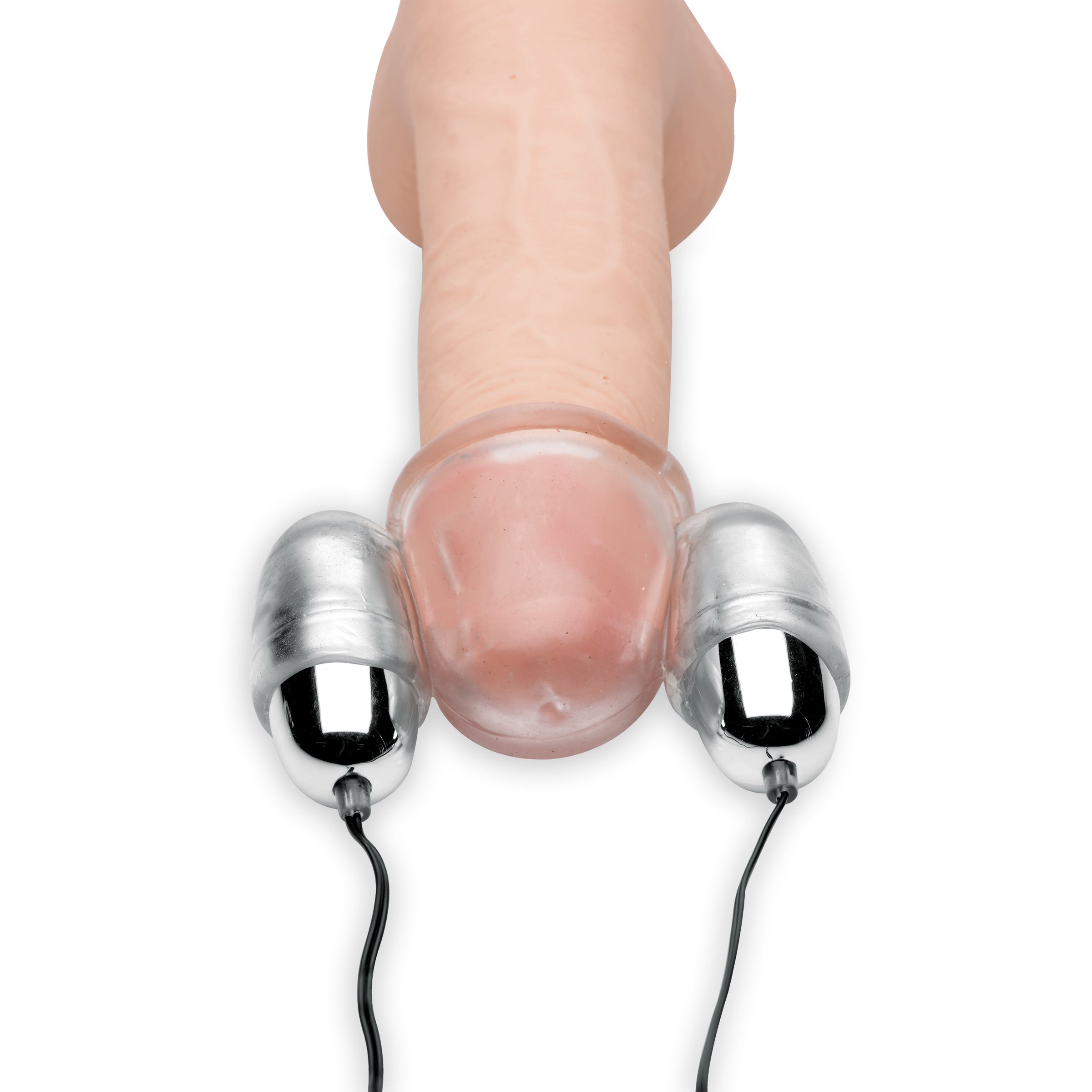 Clear vibrating head teaser with multiple speed settings