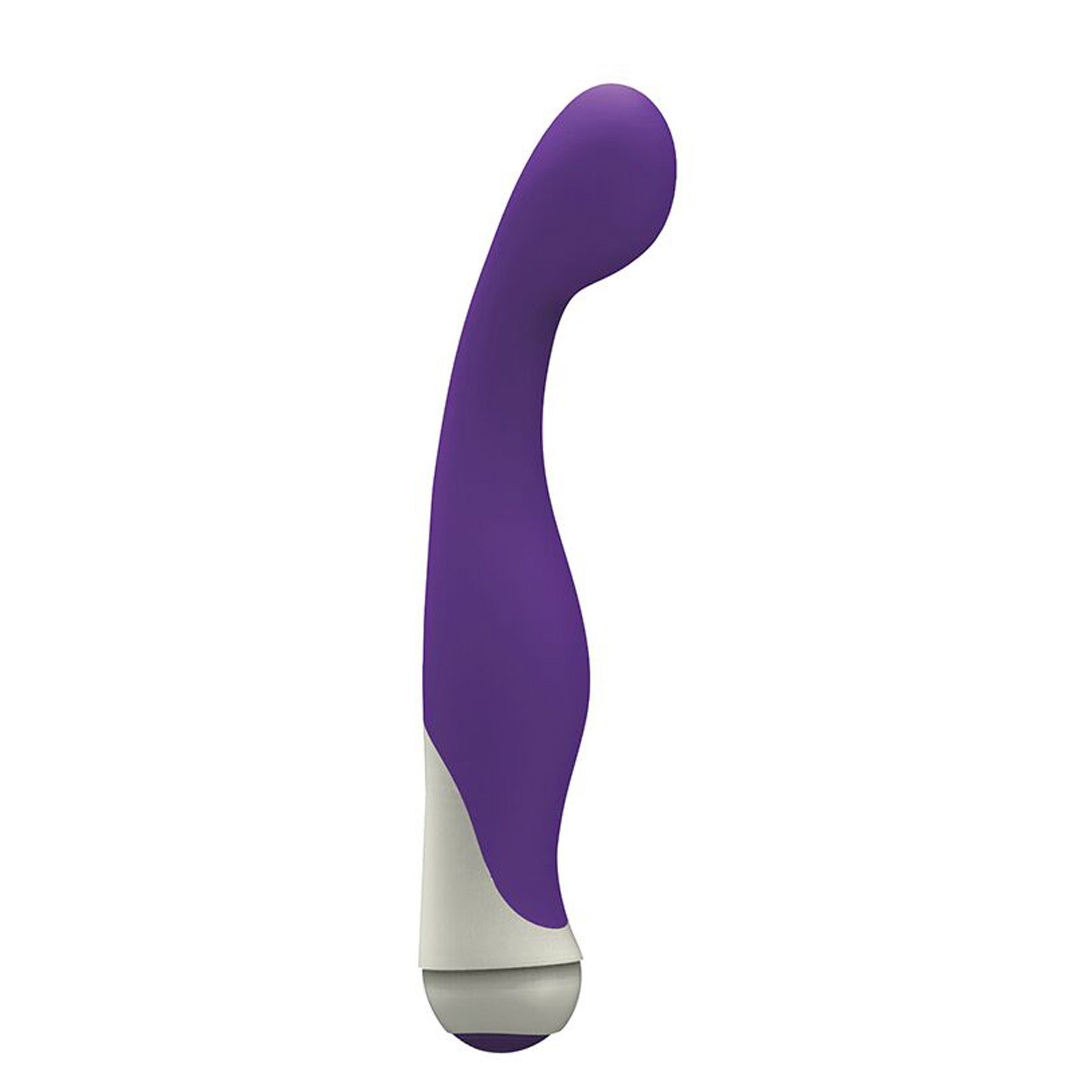 Blair 7 Speed Silicone G-spot Vibrator with a silver accent